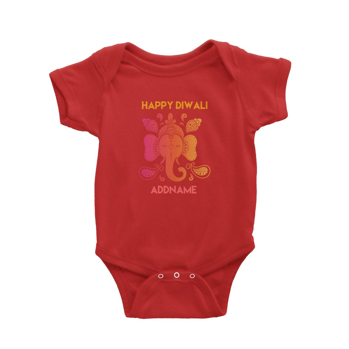 Deepavali Happy Diwali Ganesha Personalisable Baby Romper