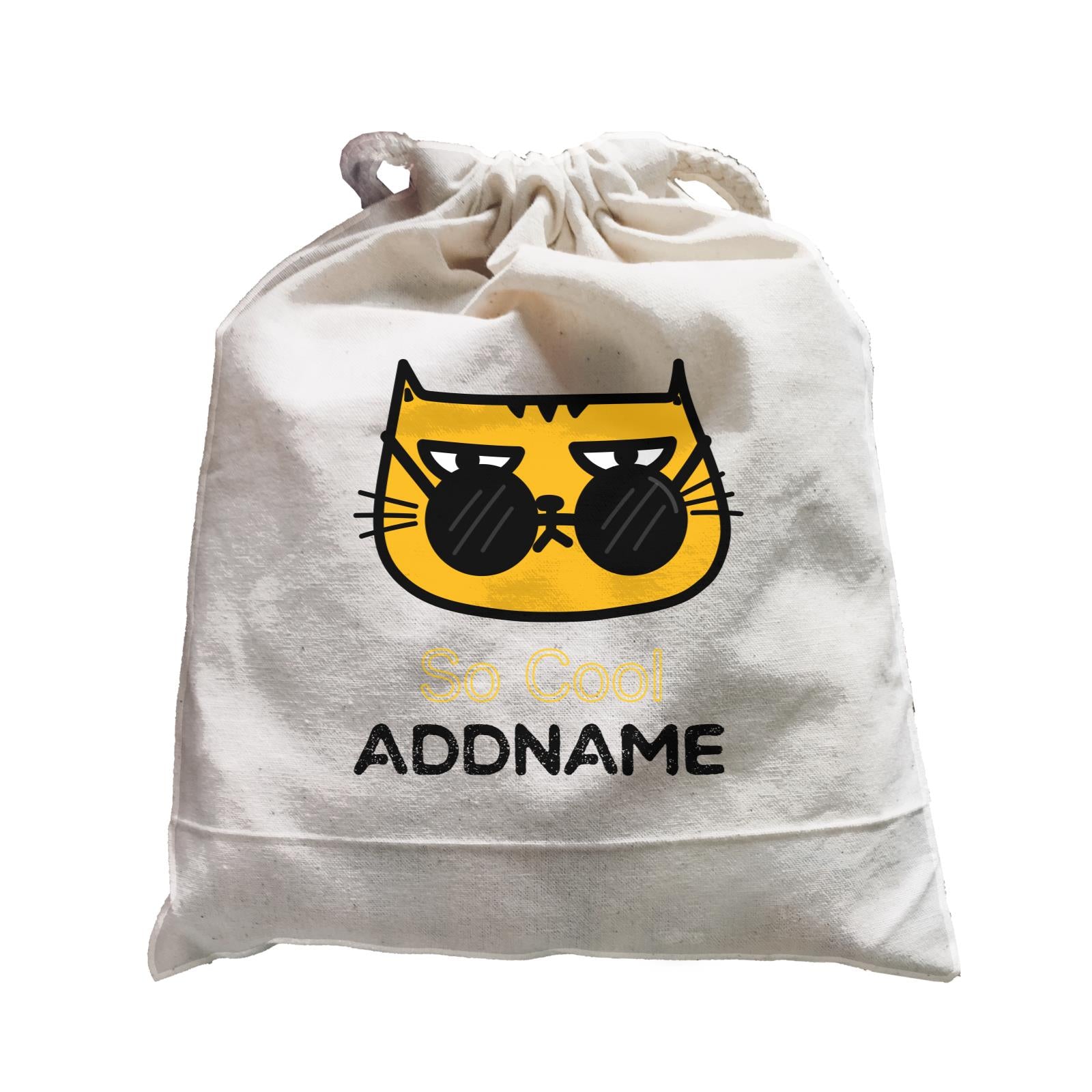 Cute Animals And Friends Series Cool Cat With Sunglasses Addname Satchel