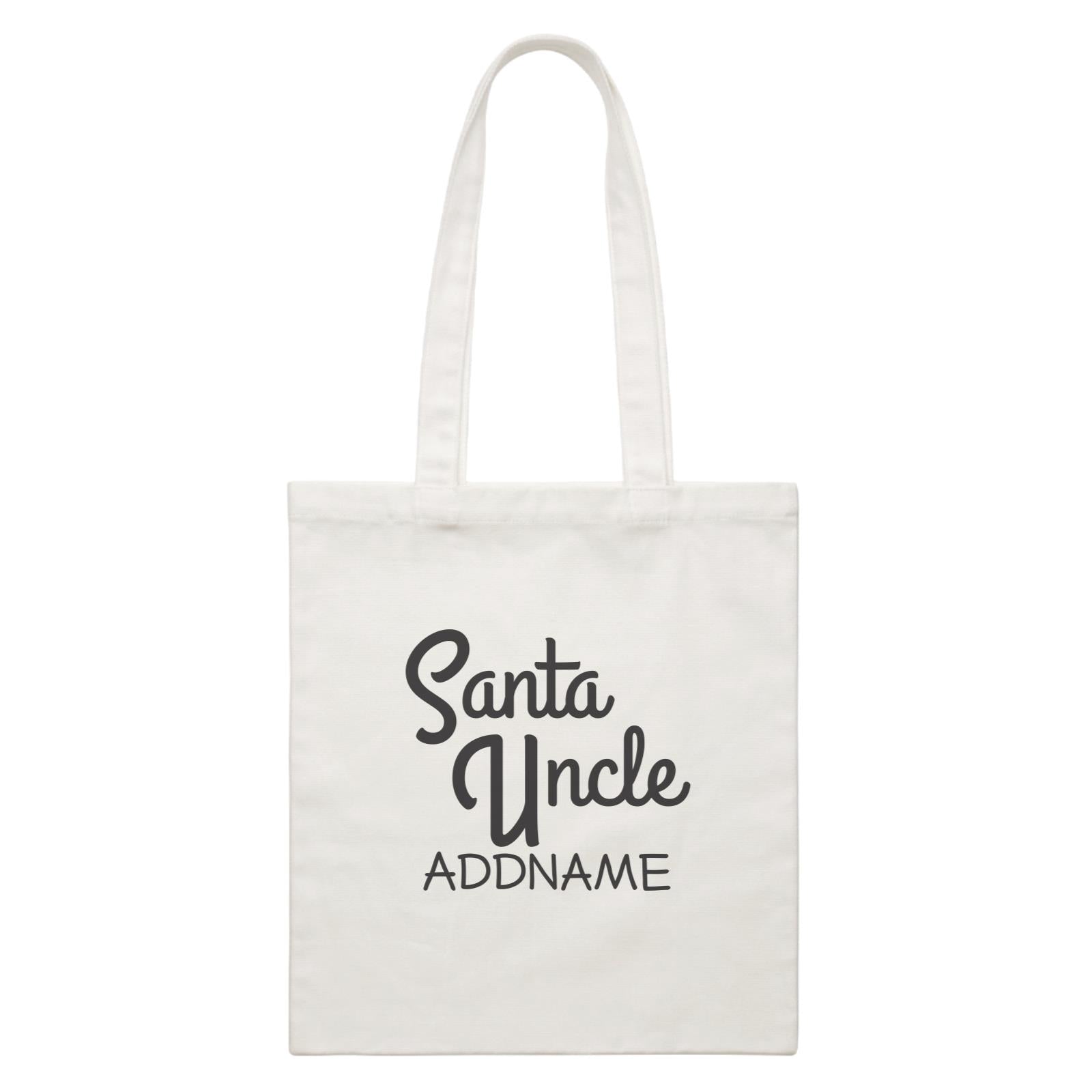 Xmas Santa Uncle Canvas Bag