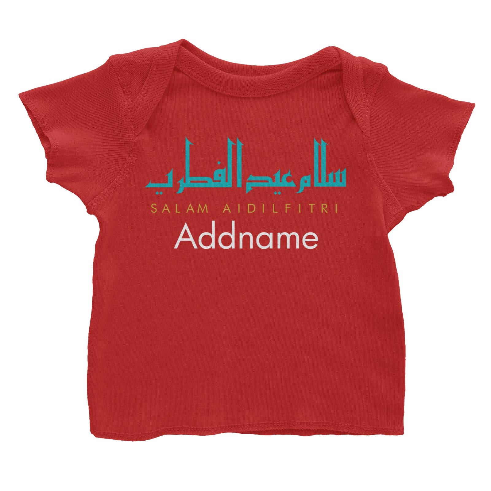 Salam Aidilfitri Jawi Typography Baby T-Shirt