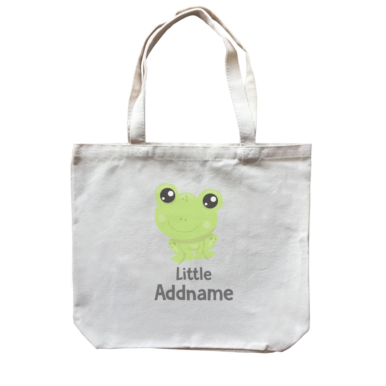 Spring Animals Frog Little Addname Canvas Bag