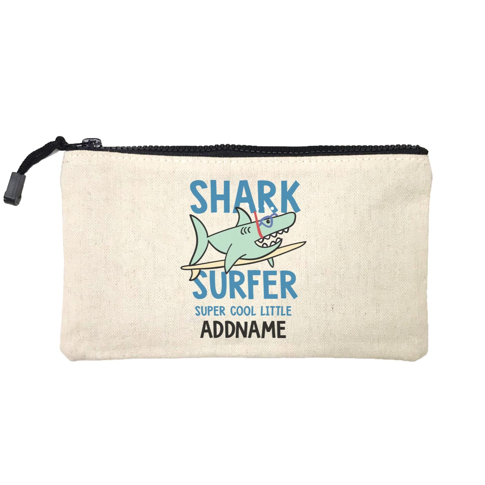 Cool Vibrant Series Shark Surfer Super Cool Little Addname Mini Accessories Stationery Pouch