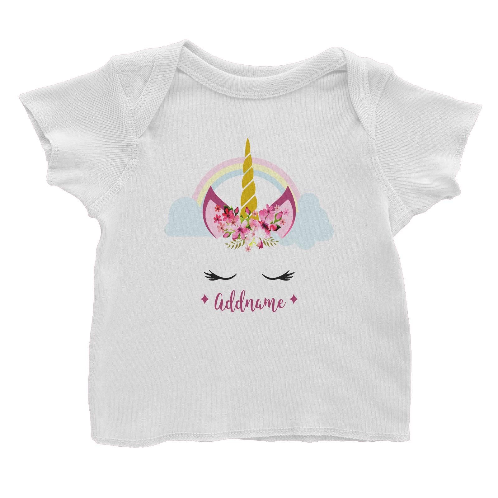Unicorn Face Girl Addname Baby T-Shirt (FLASH DEAL)