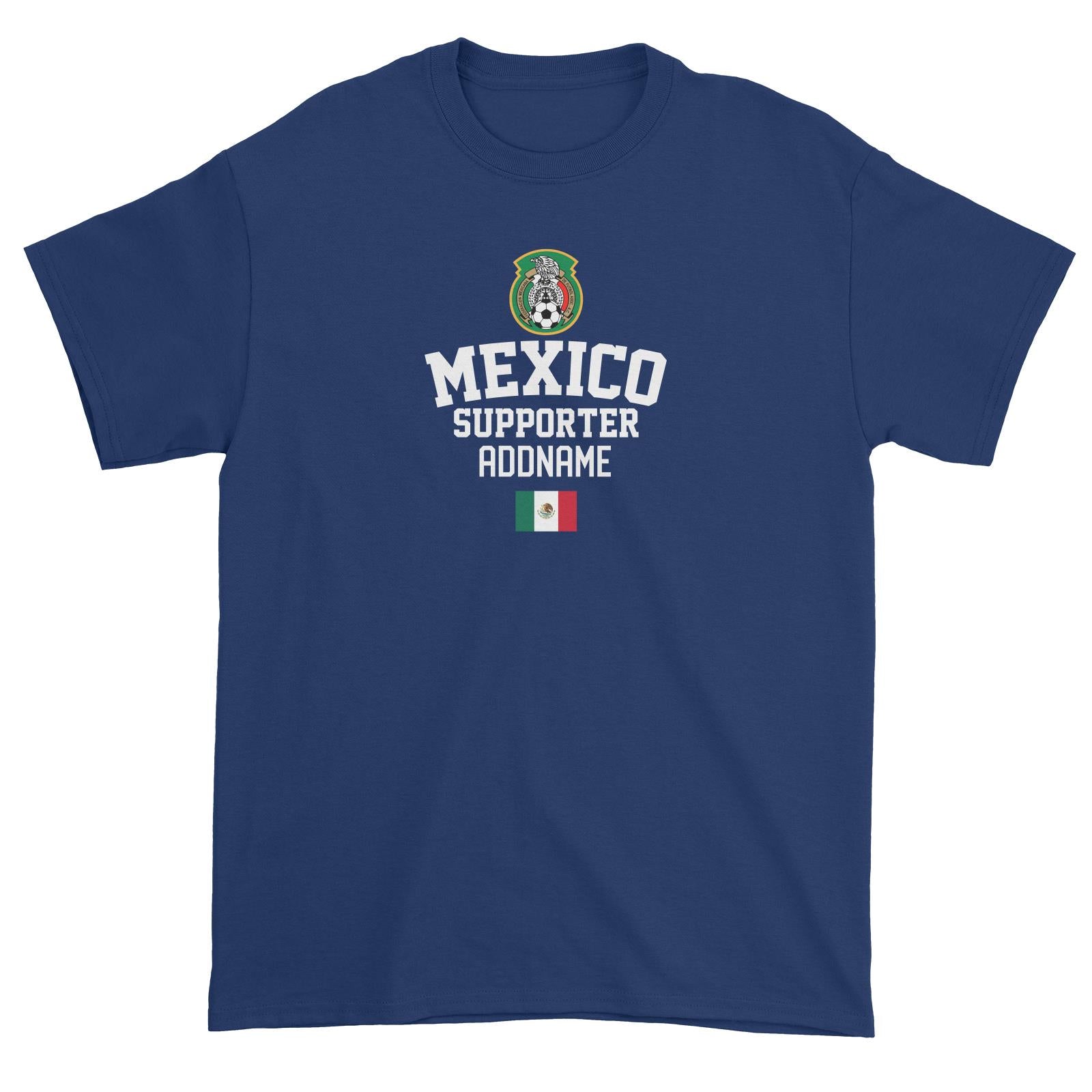 Mexico Supporter World Cup Addname Unisex T-Shirt