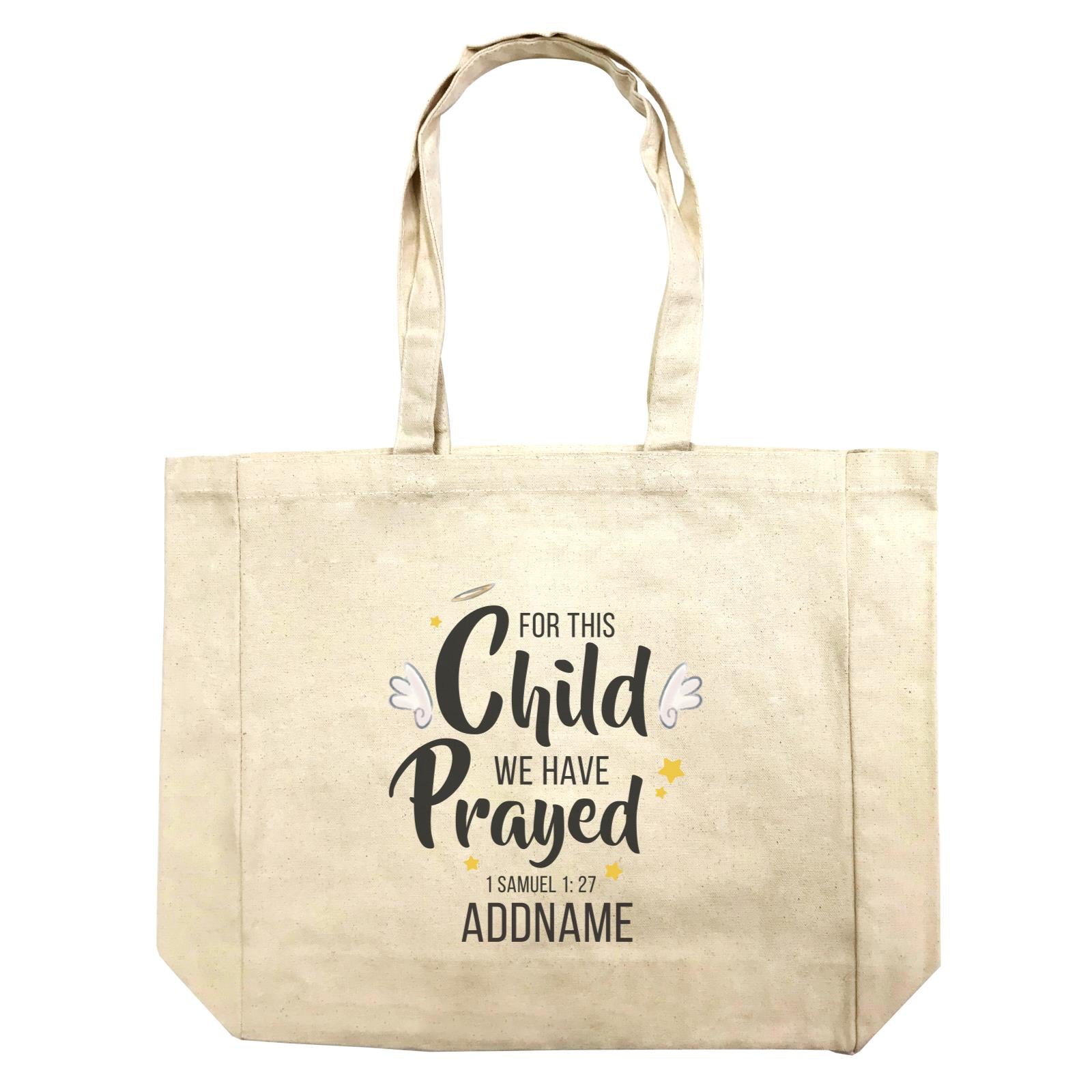 Gods Gift For This Child We Have Prayed 1 Samuel 1.27 Addname Shopping Bag