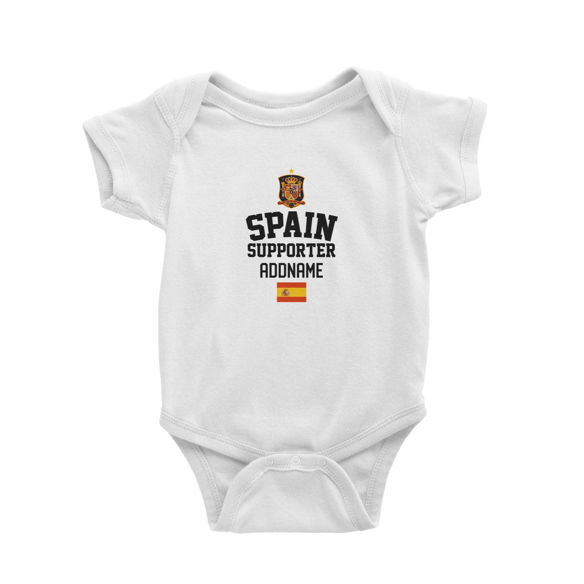Spain Supporter World Cup Addname Baby Romper