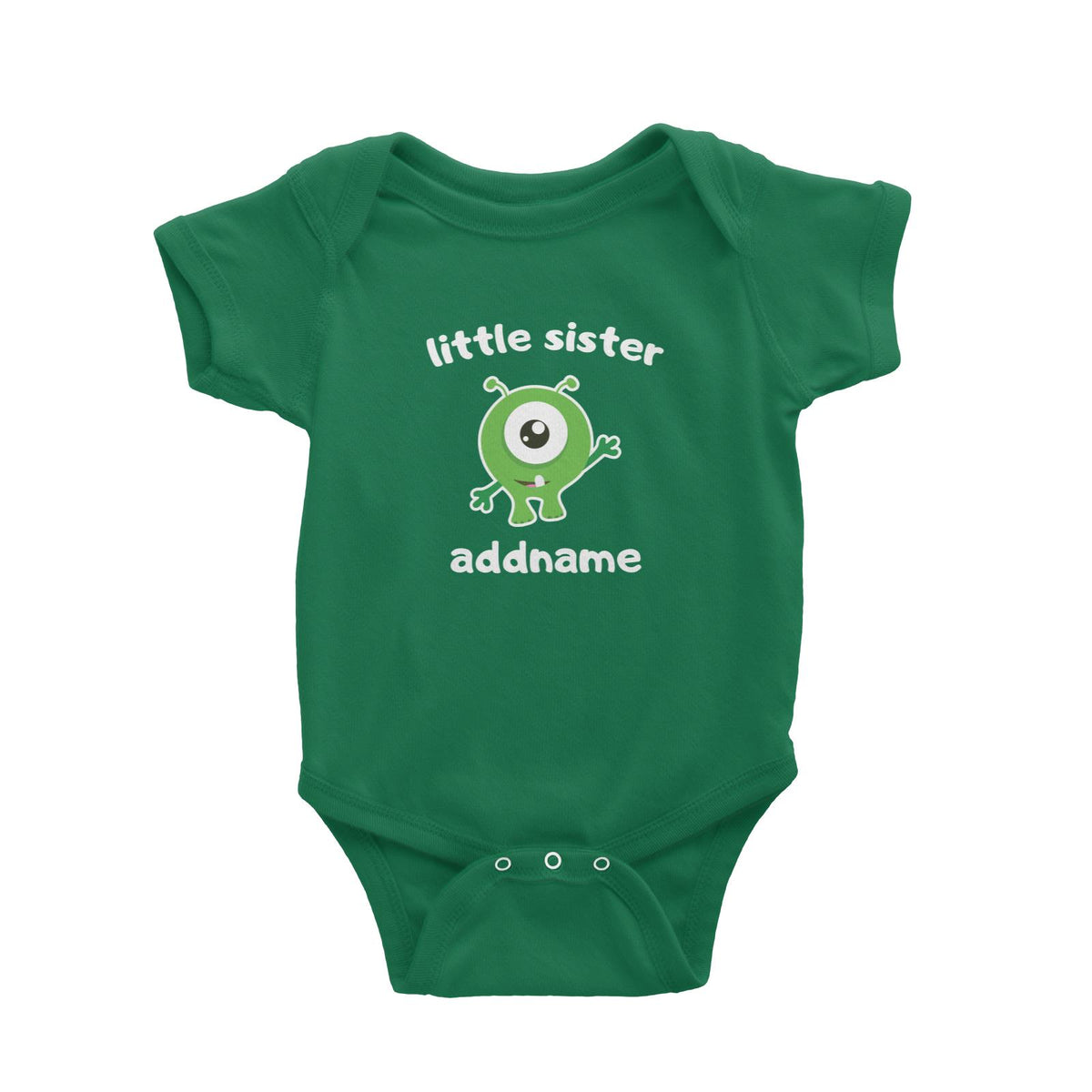 Cute Monster Little Sister Baby Romper