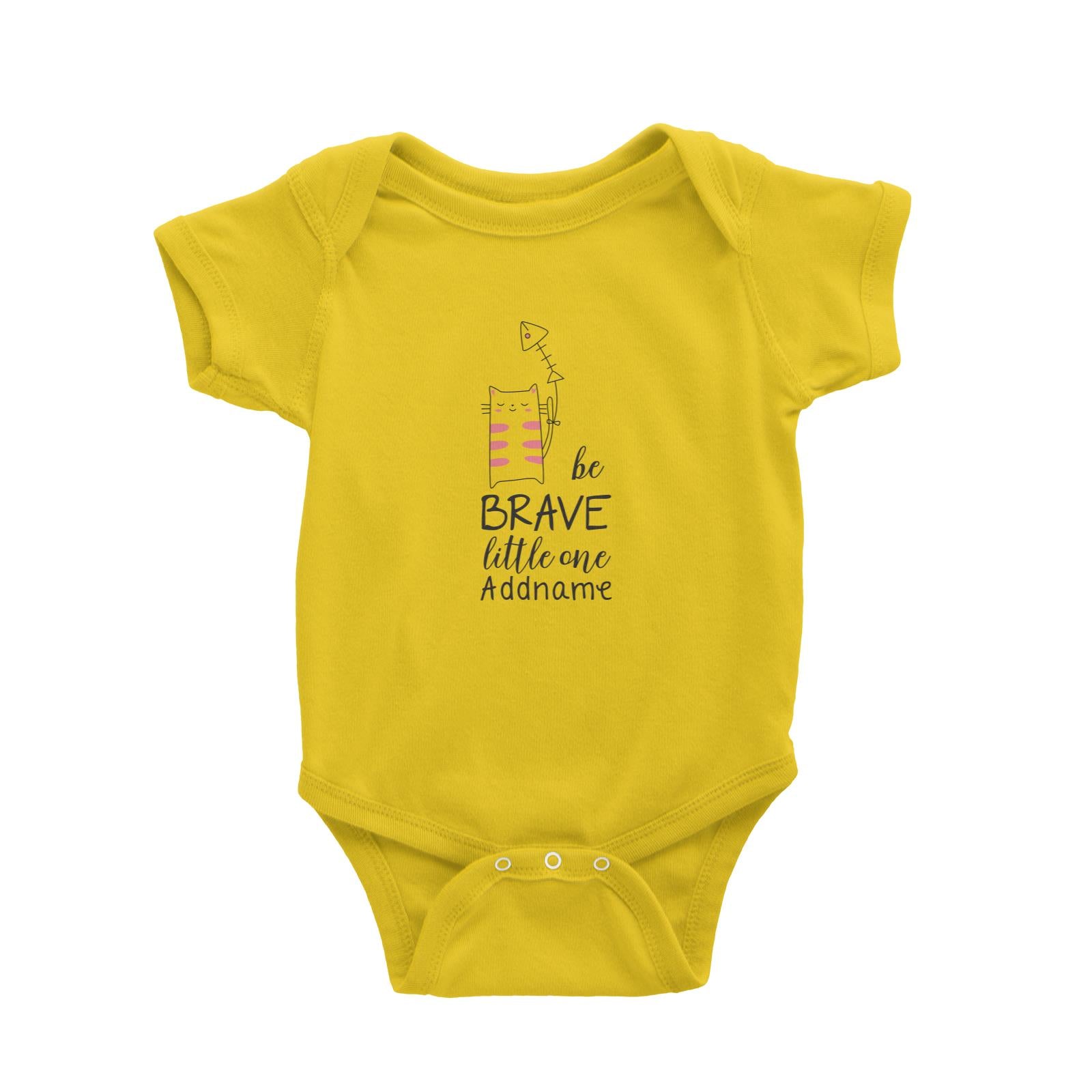 Cute Animals and Friends Series 2 Cat Be Brave Little One Addname Baby Romper