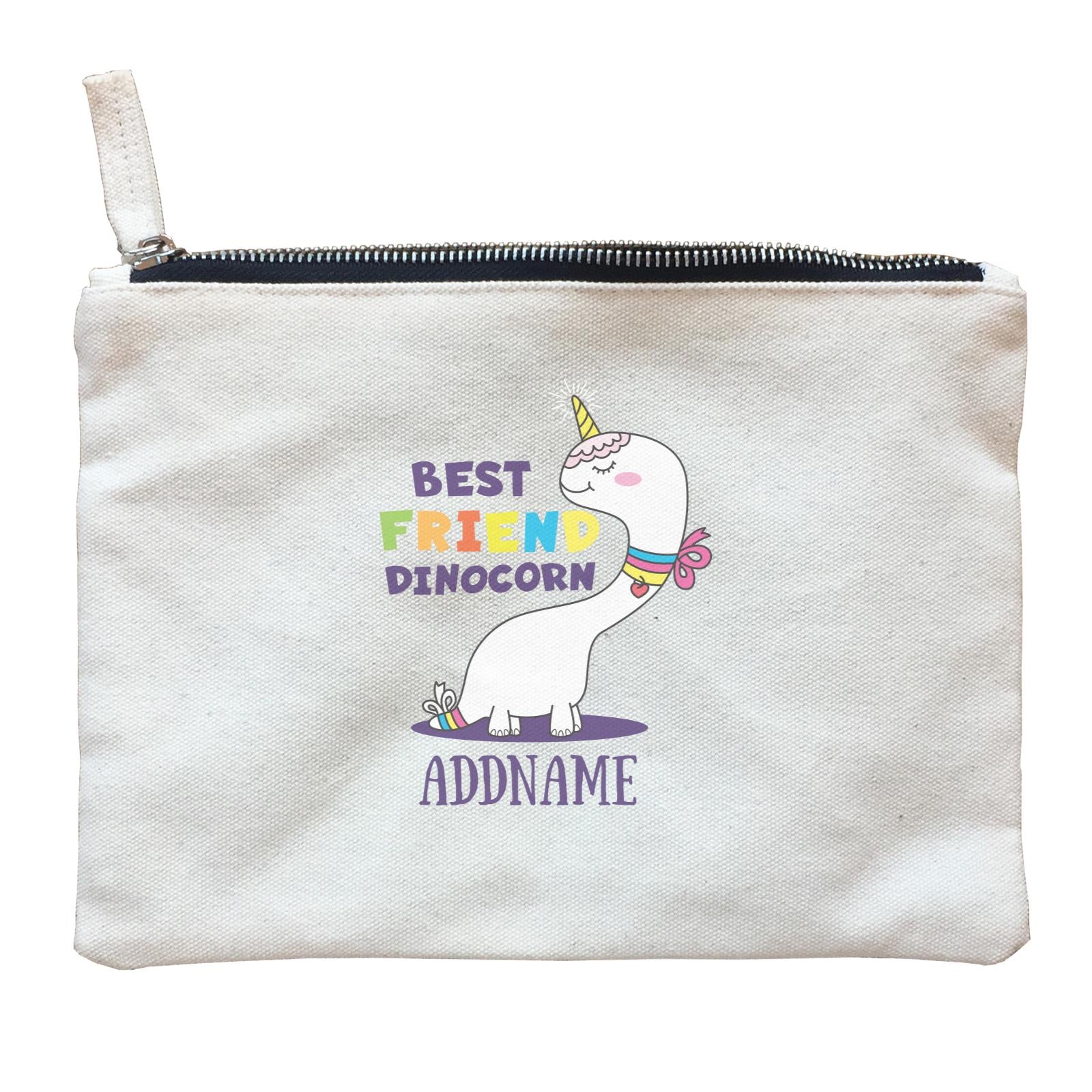 Cool Cute Unicorn Best Friend Dinocorn Addname Zipper Pouch