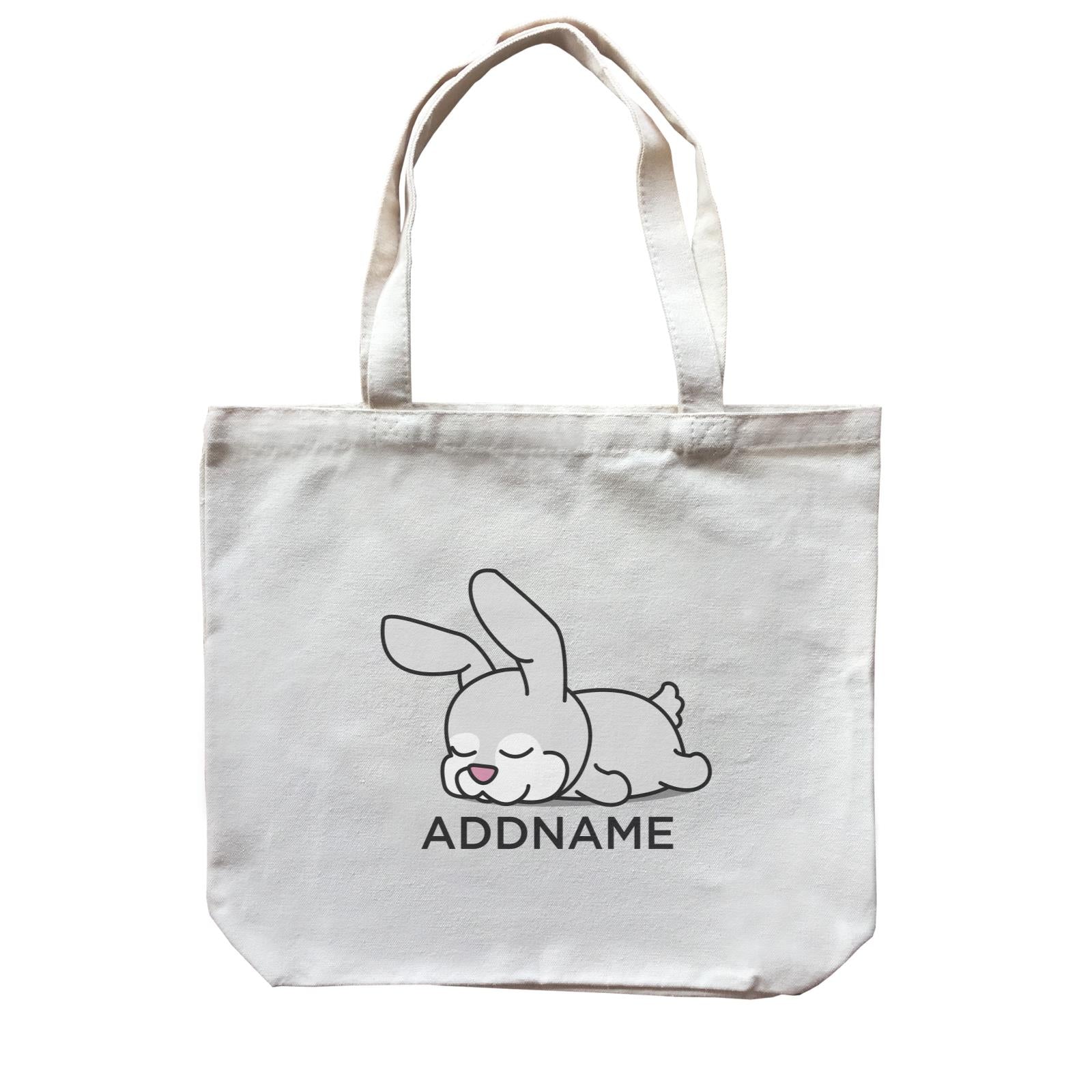 Lazy Bunny Addname Canvas Bag