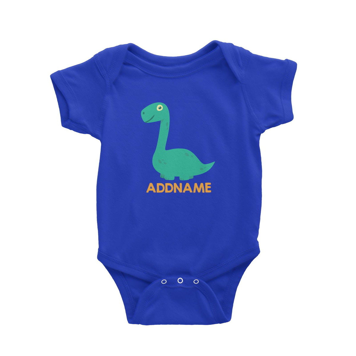 Cute Long Neck Dinosaur Personalizable Design Baby Romper
