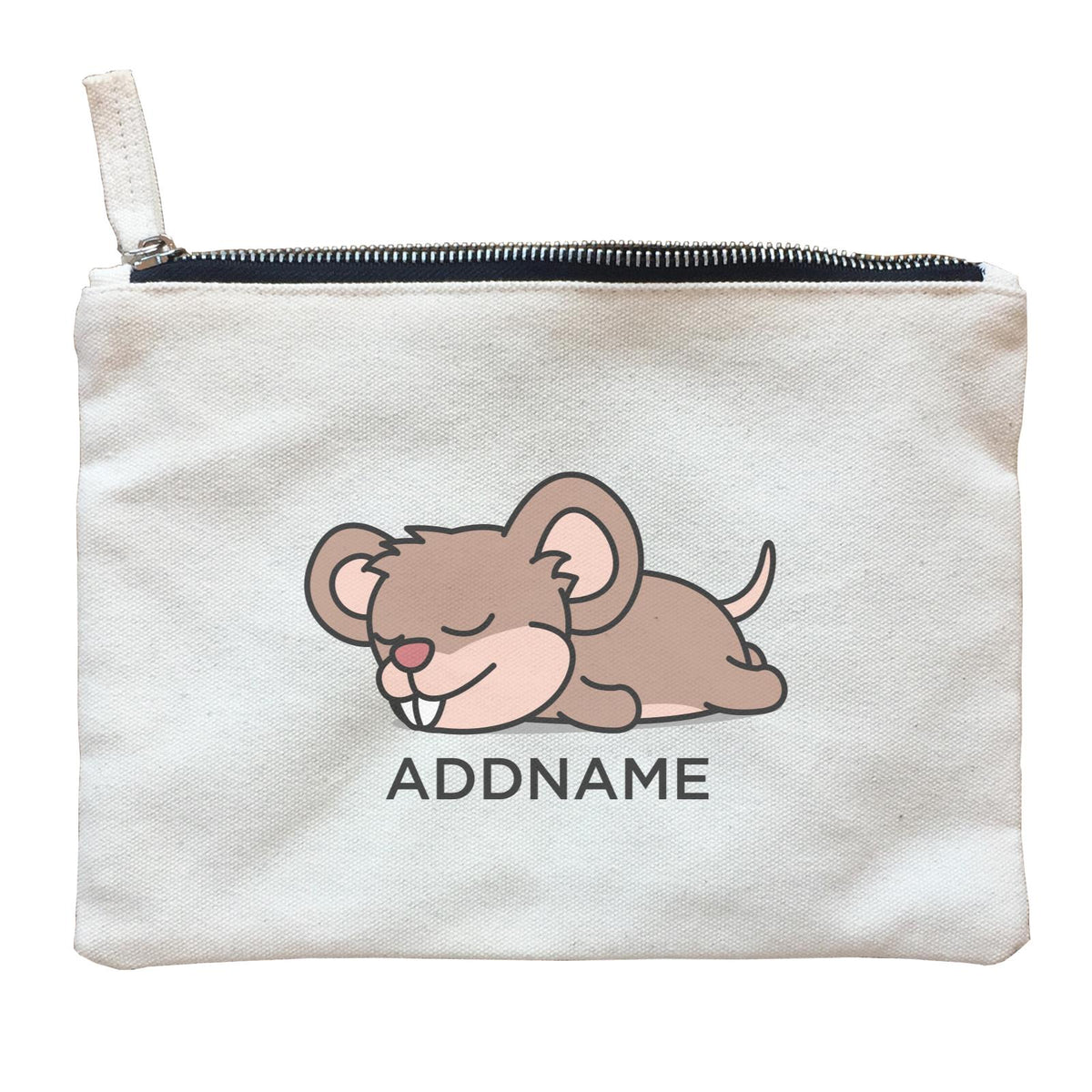 Lazy Rat Addname Zipper Pouch
