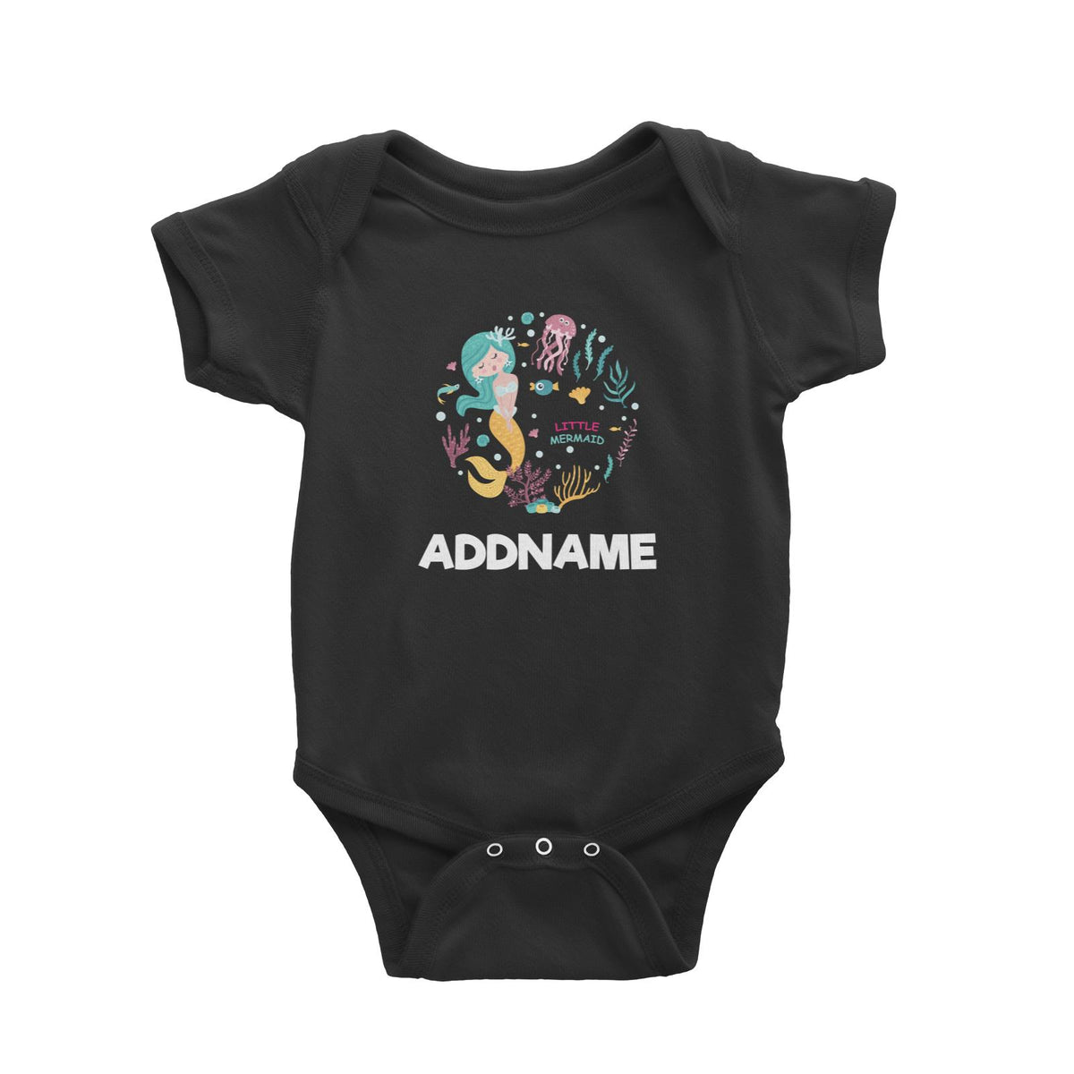 Pop Mermaid  Baby Romper