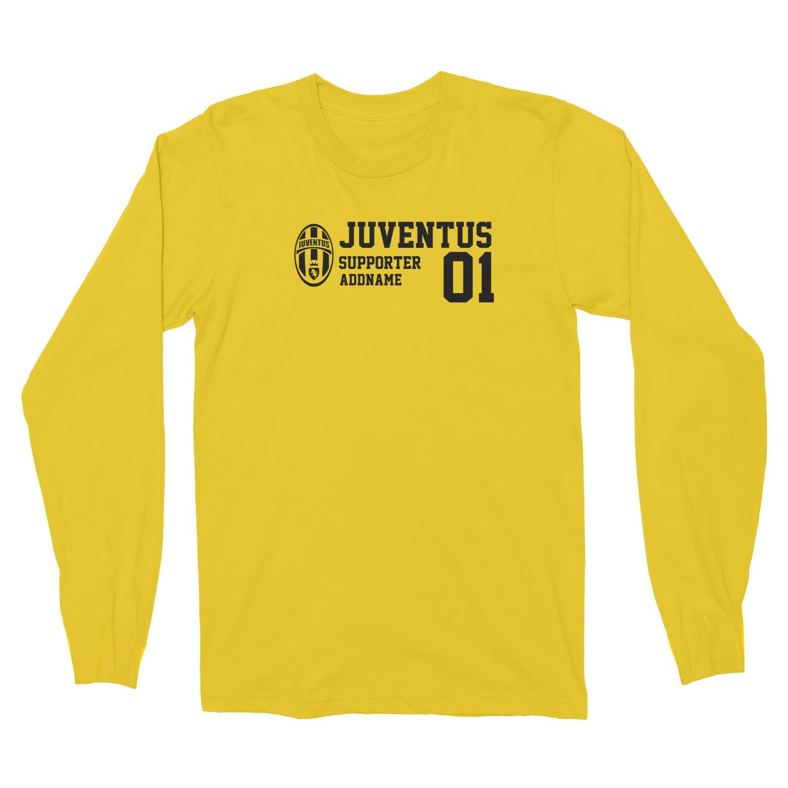 Juventus Football Supporter Addname Long Sleeve Unisex T-Shirt