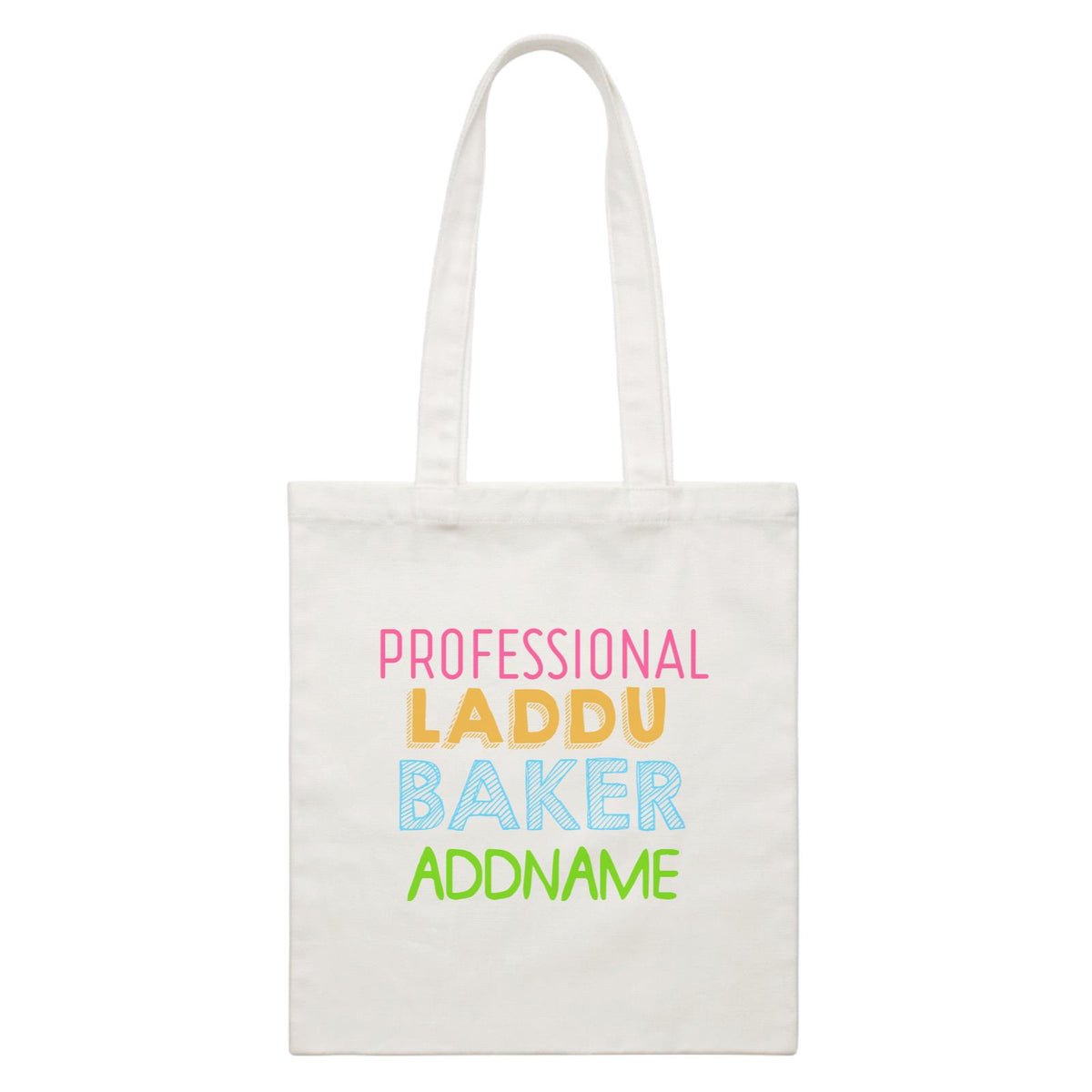 Professional Laddu Baker Addname White Canvas Bag