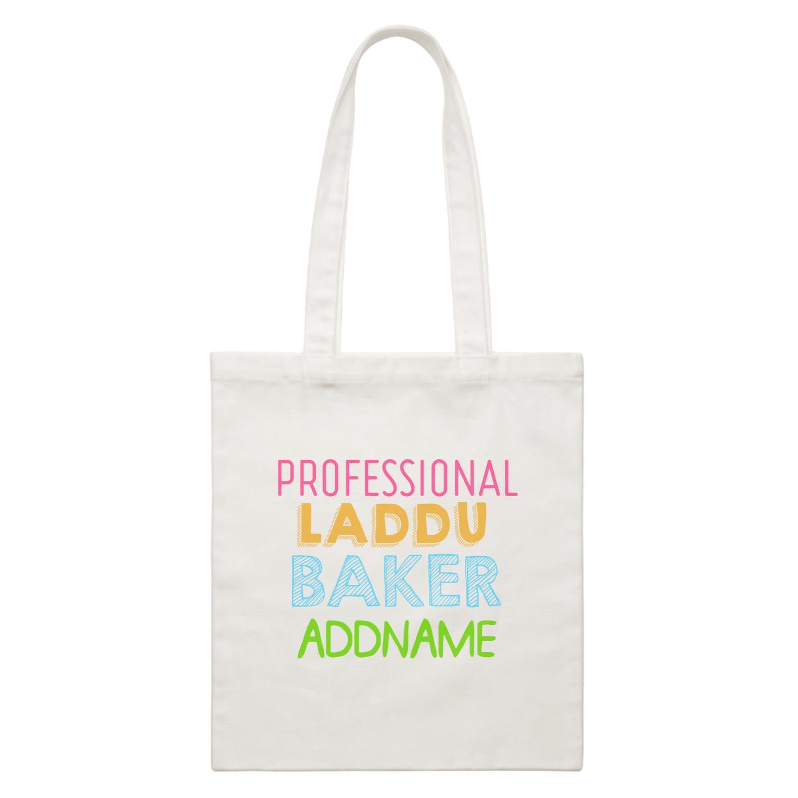 Professional Laddu Baker Addname White Canvas Bag