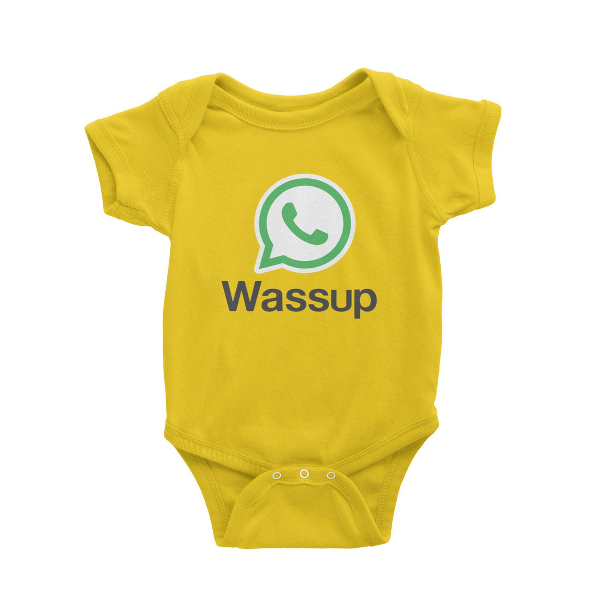 Slang Statement Wassup Baby Romper