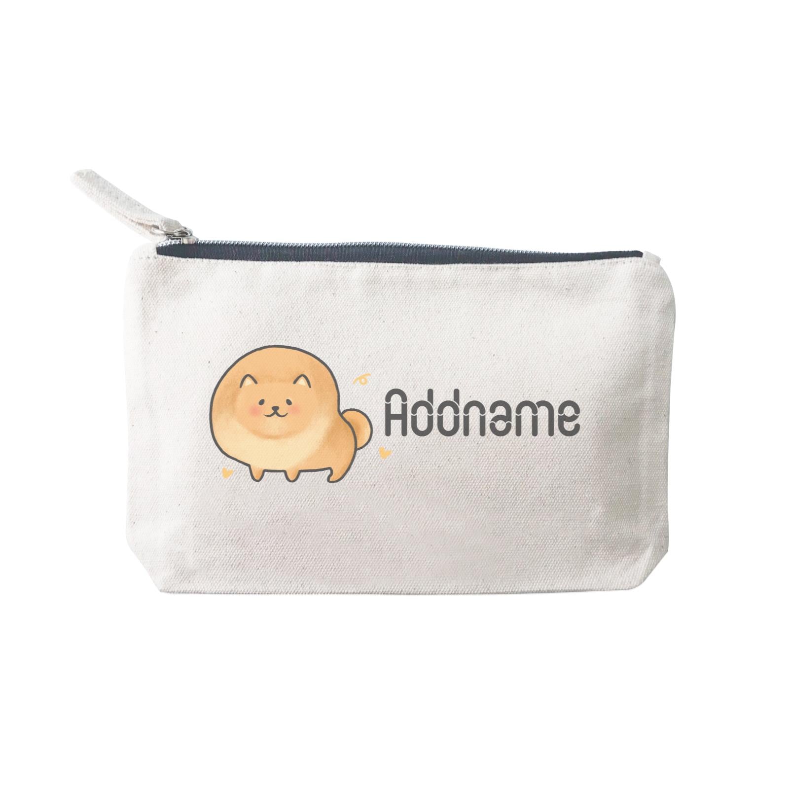 Cute Hand Drawn Style Pomeranian Addname SP Stationery Pouch 2