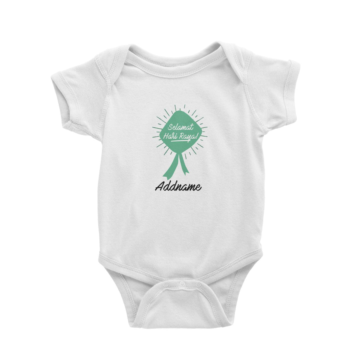 Hari Raya With Ketupat Raya Logo Baby Romper
