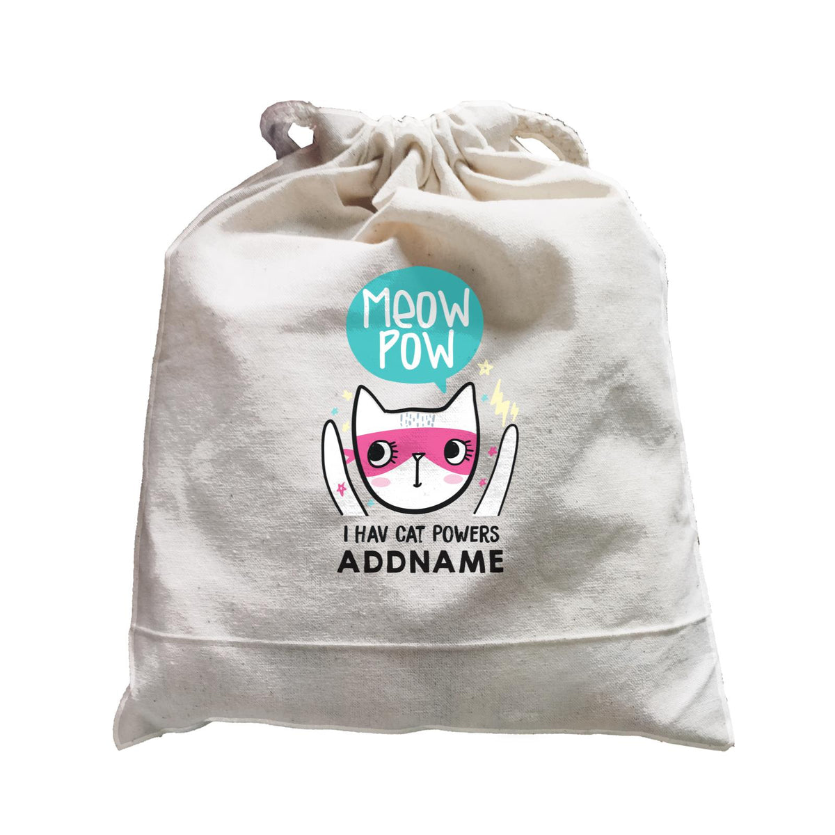 Cool Vibrant Series Meow Pow I Have Cat Powers Addname Satchel