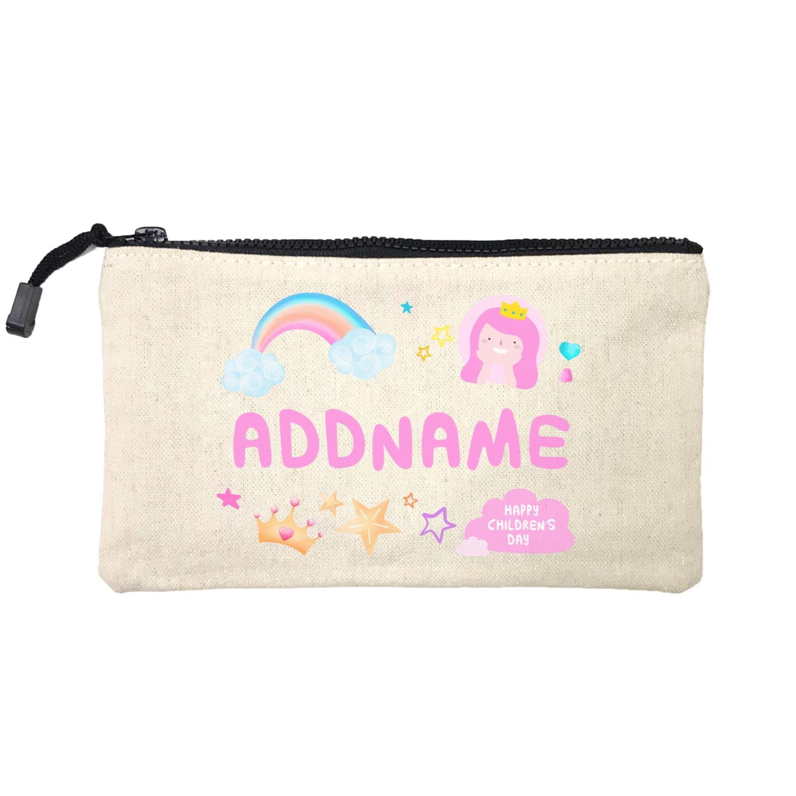 Children's Day Gift Series Cute Pink Girl Princess Rainbow Addname SP Stationery Pouch