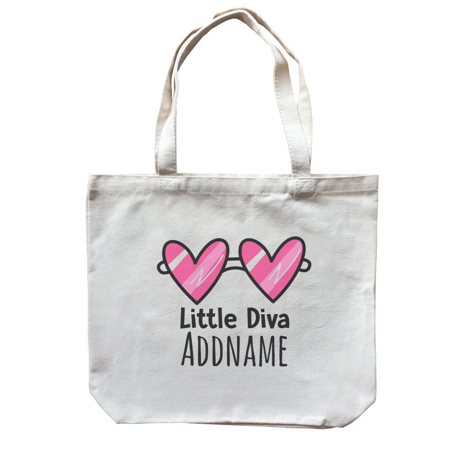 Drawn Baby Elements Little Diva Addname Canvas Bag