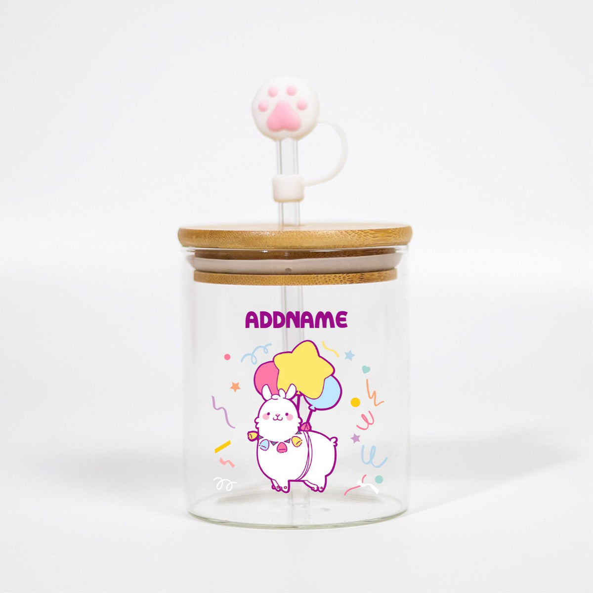 Cutesy Series Canicup - Llama With Balloons