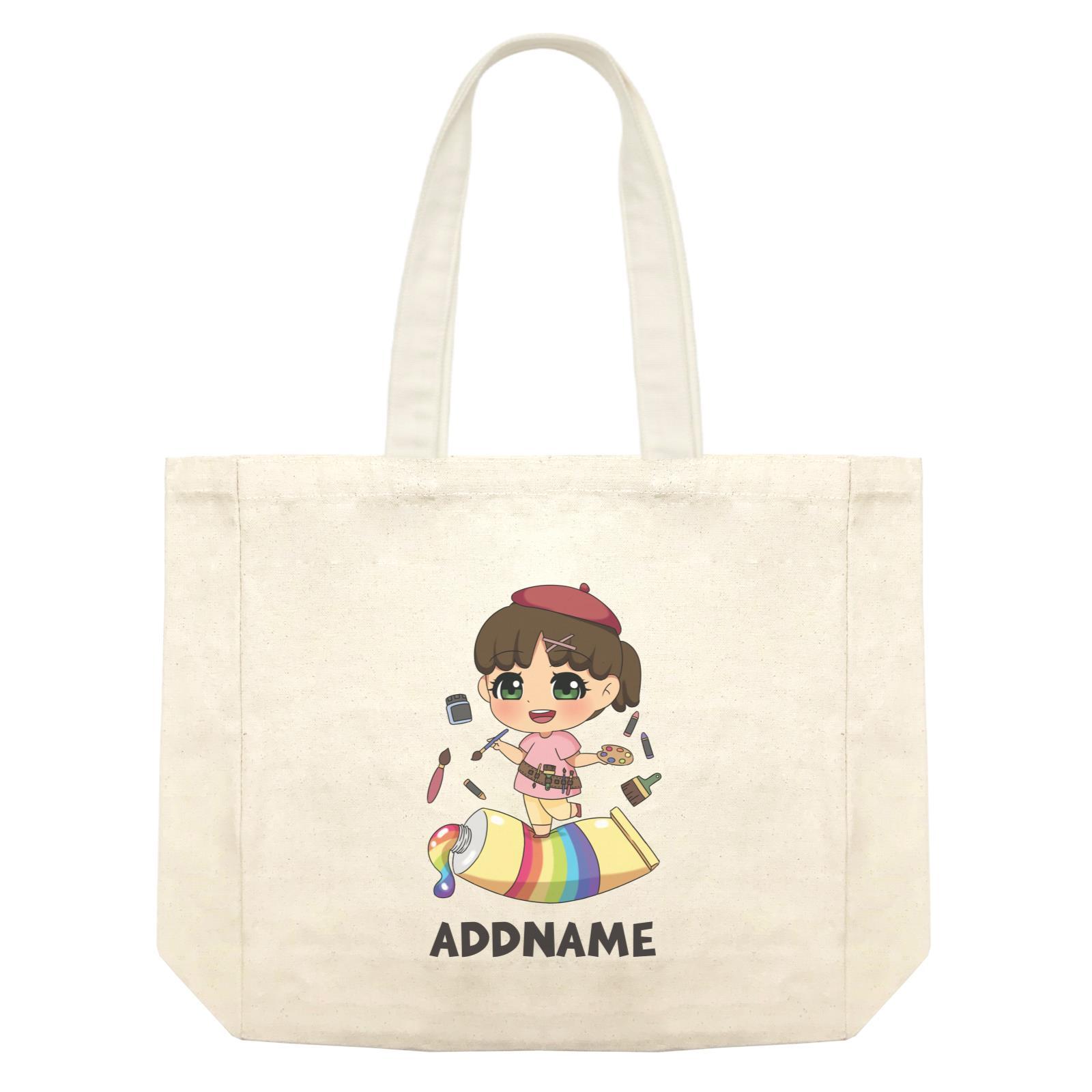 Children's Day Gift Series Artist Little Girl Addname Shopping Bag