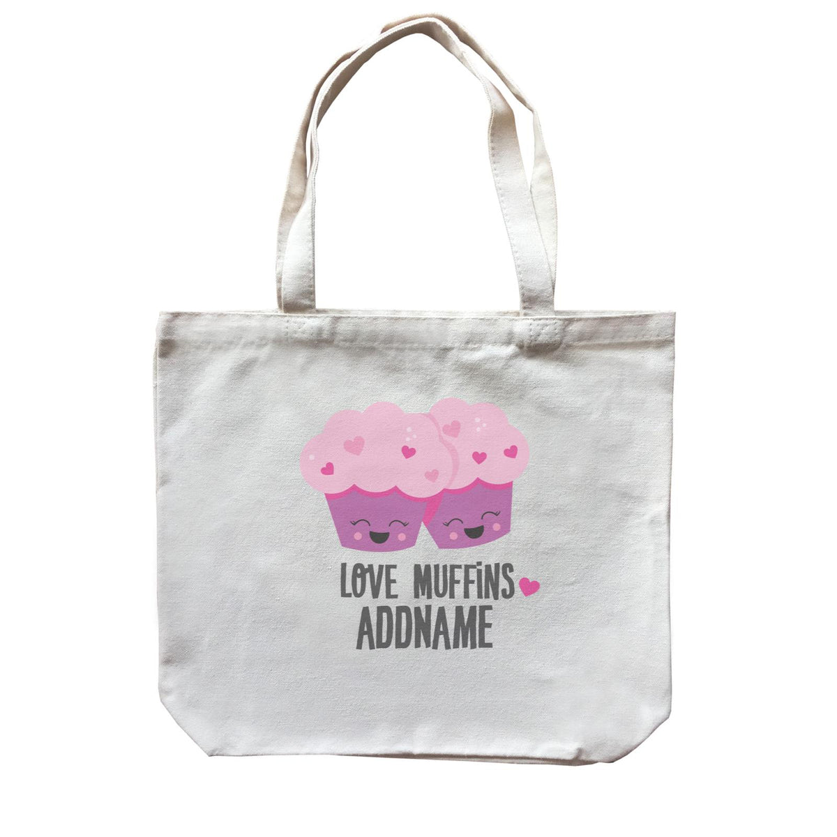 Love Food Puns Love Muffins Addname Canvas Bag