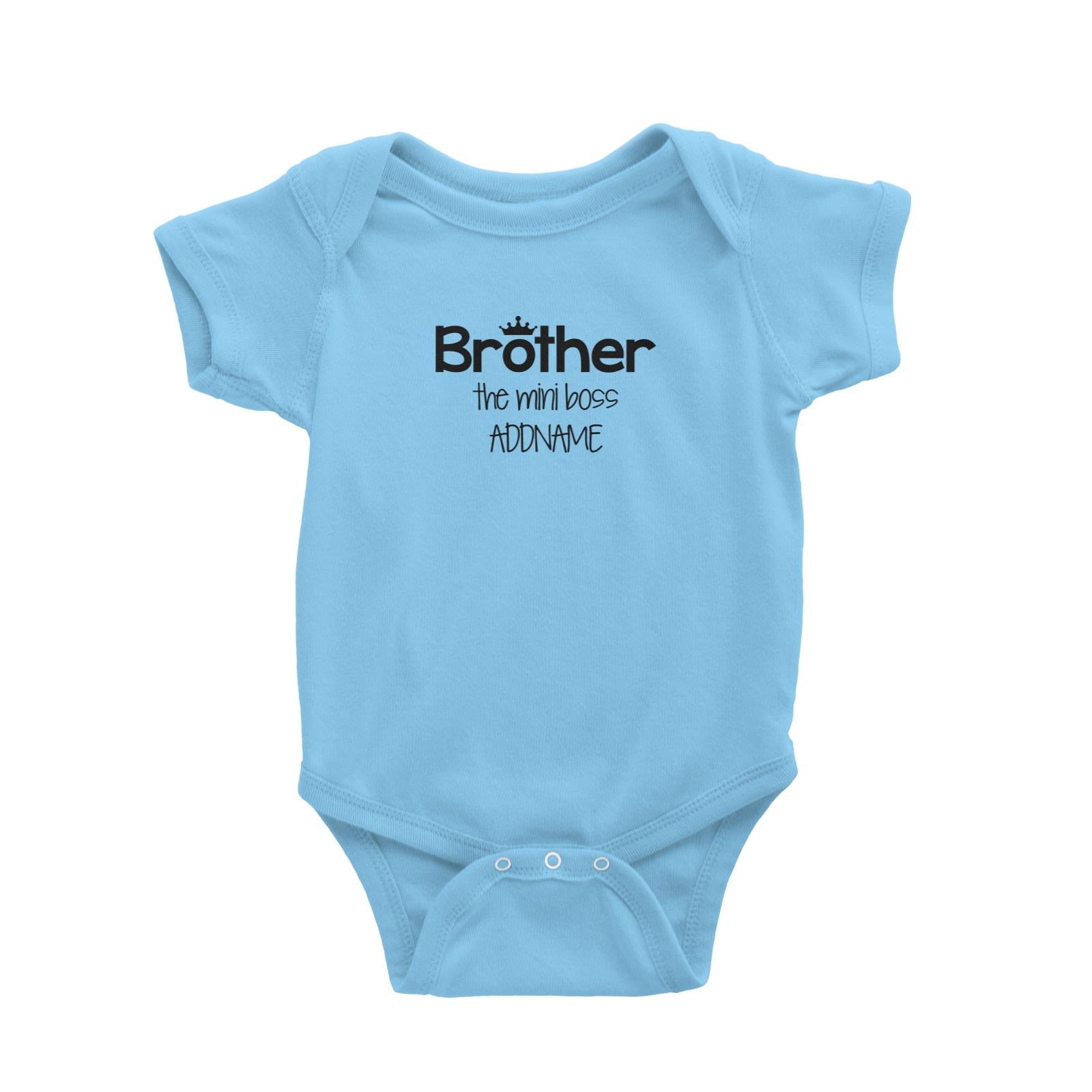 Brother with Crown The Mini Boss Baby Romper