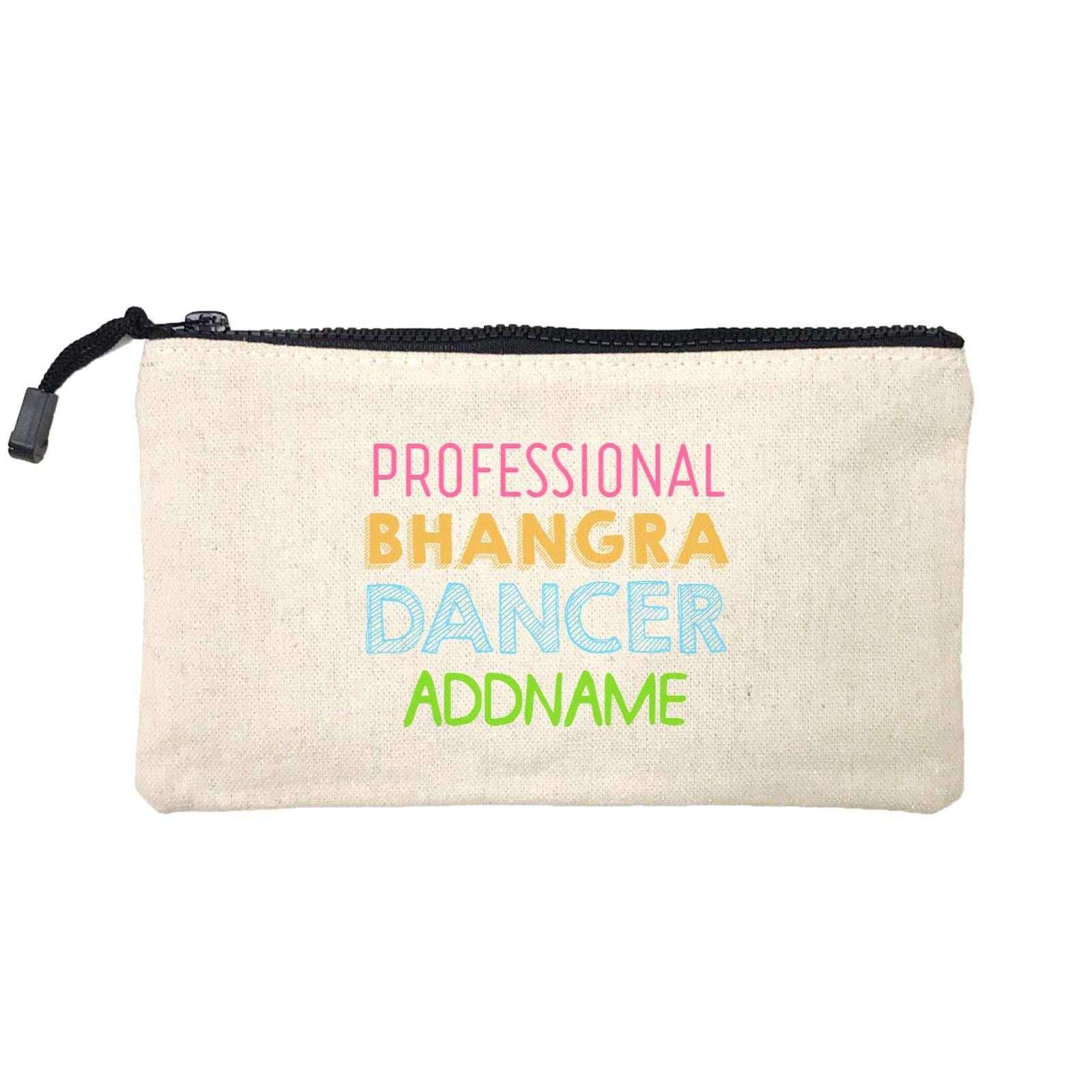 Professional Bhangra Dancer Addname Mini Accessories Stationery Pouch