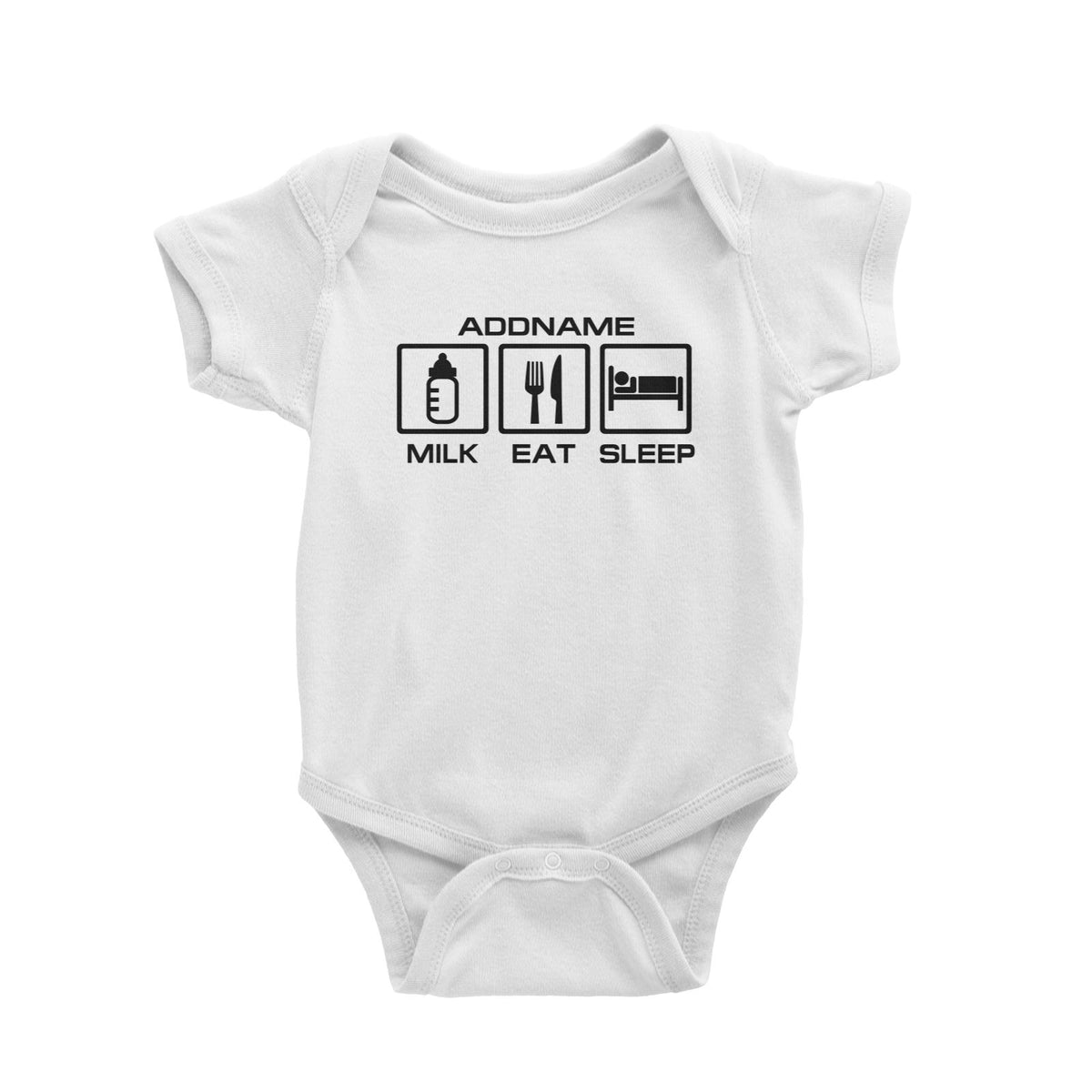 Milk Eat Sleep Baby Romper