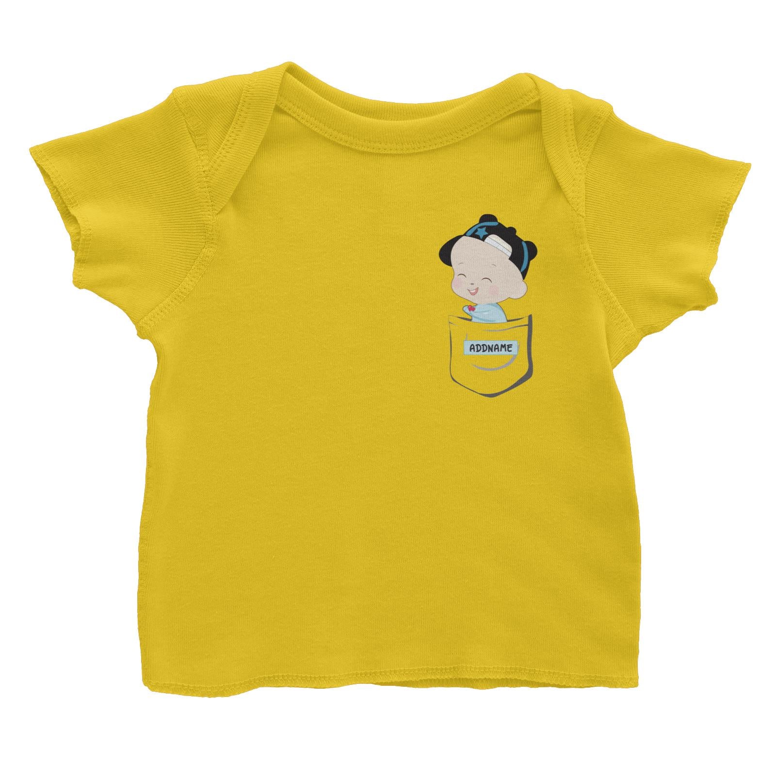 Love Family Pocket Baby Boy Addname Baby T-Shirt