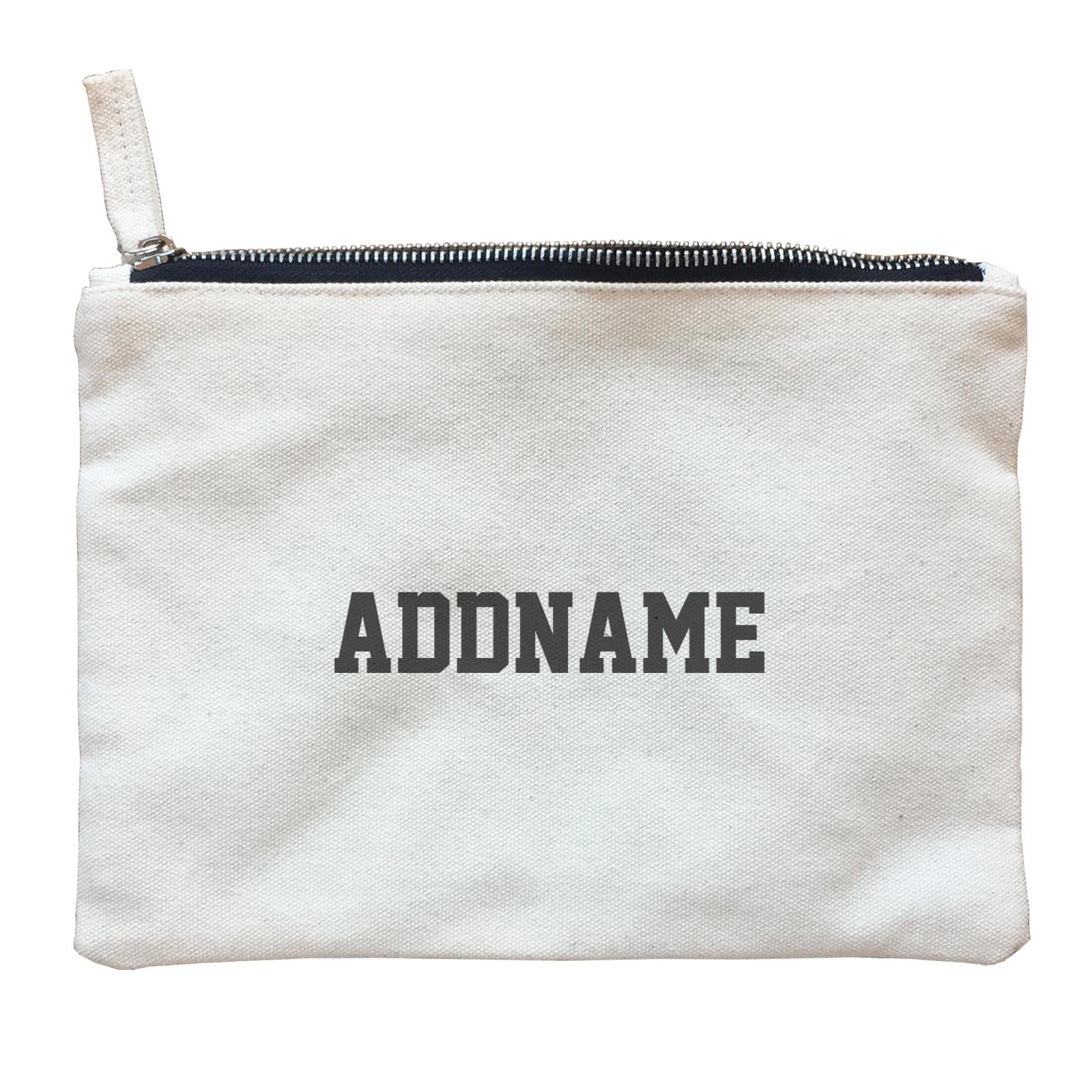 Sporty Basic Family Addname Accessories Zipper Pouch