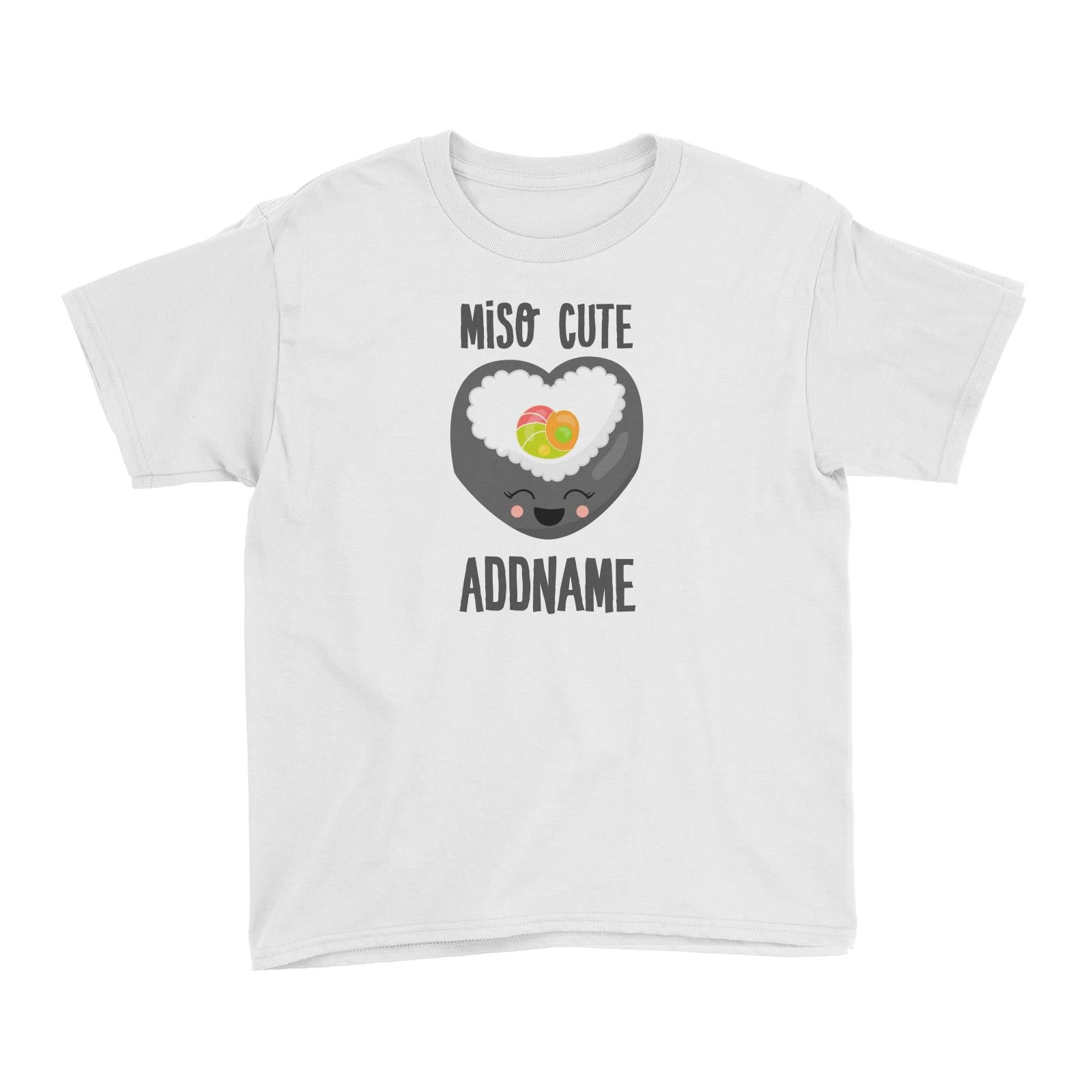 Miso Cute Sushi Heart Roll Addname Kid's T-Shirt