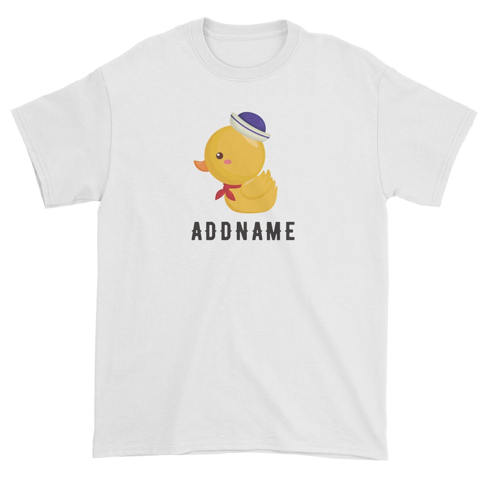 Birthday Sailor Baby Duck Addname Unisex T-Shirt