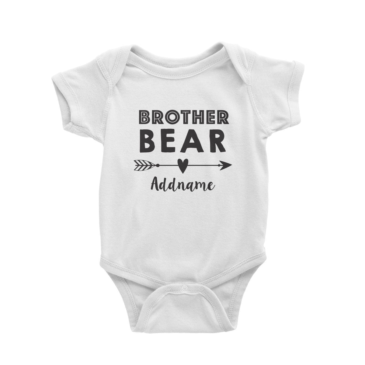 Brother Bear Addname Baby Romper  Matching Family Personalizable Designs