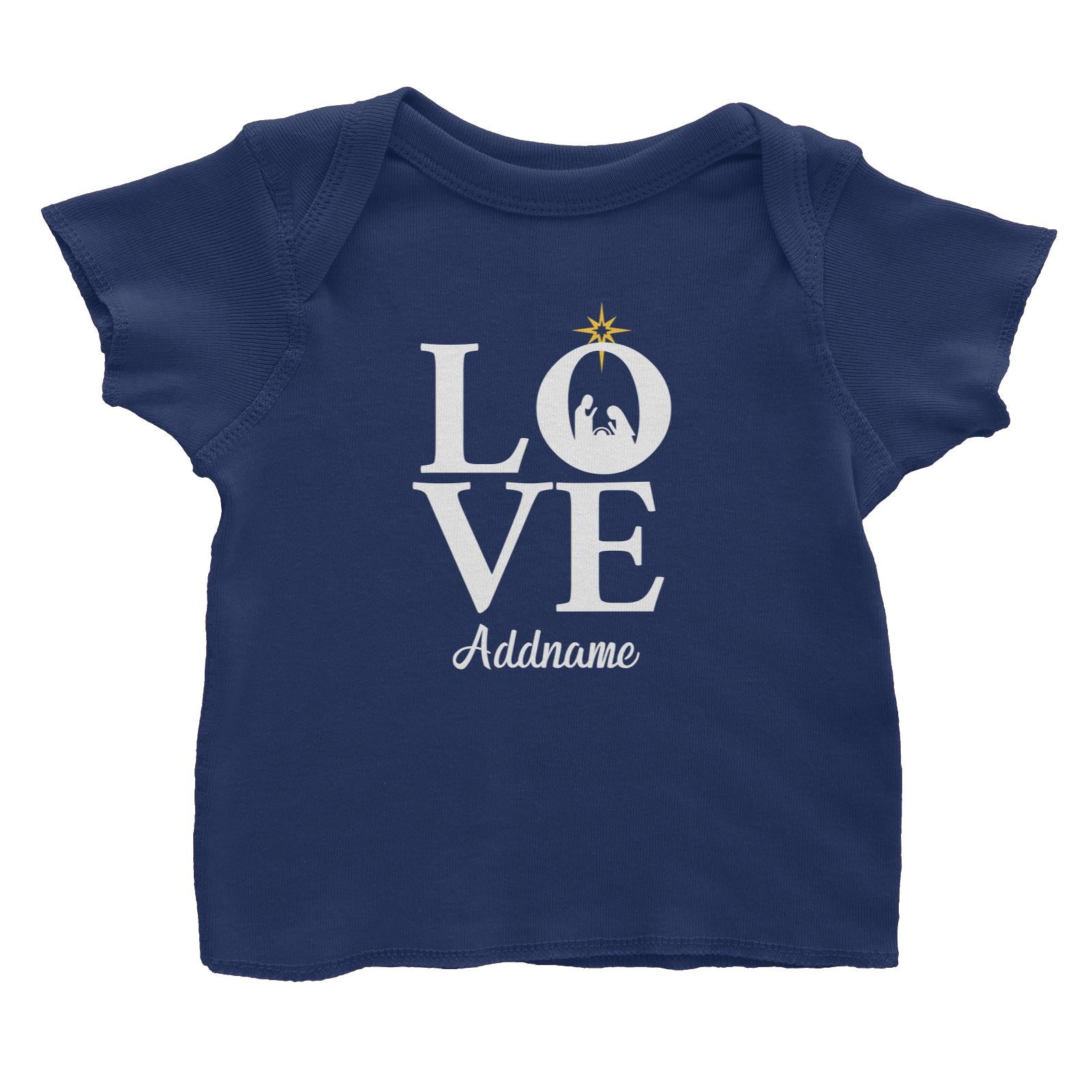 Xmas LOVE Nativity Scene Baby T-Shirt