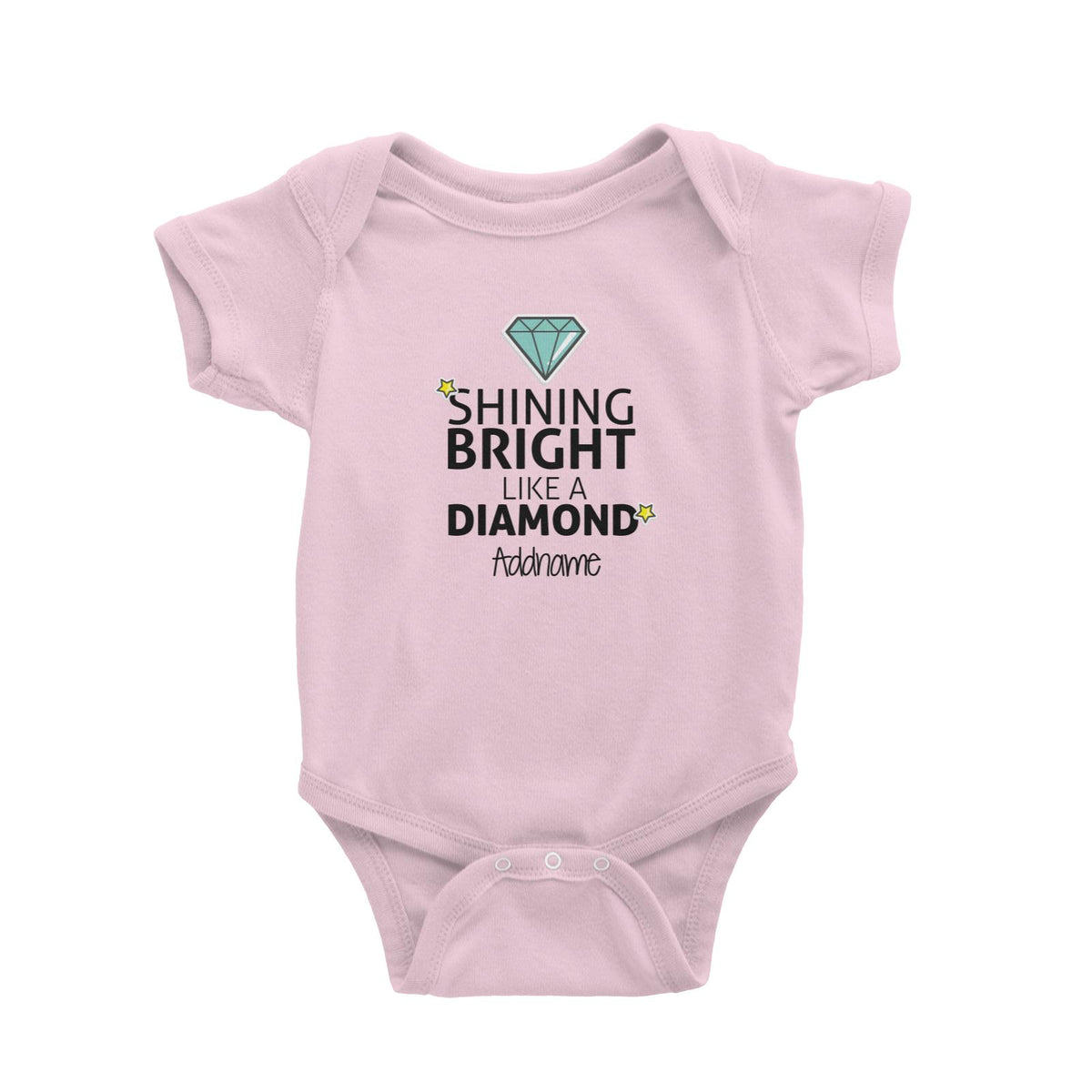 Shining Bright Like A Diamond Addname Baby Romper