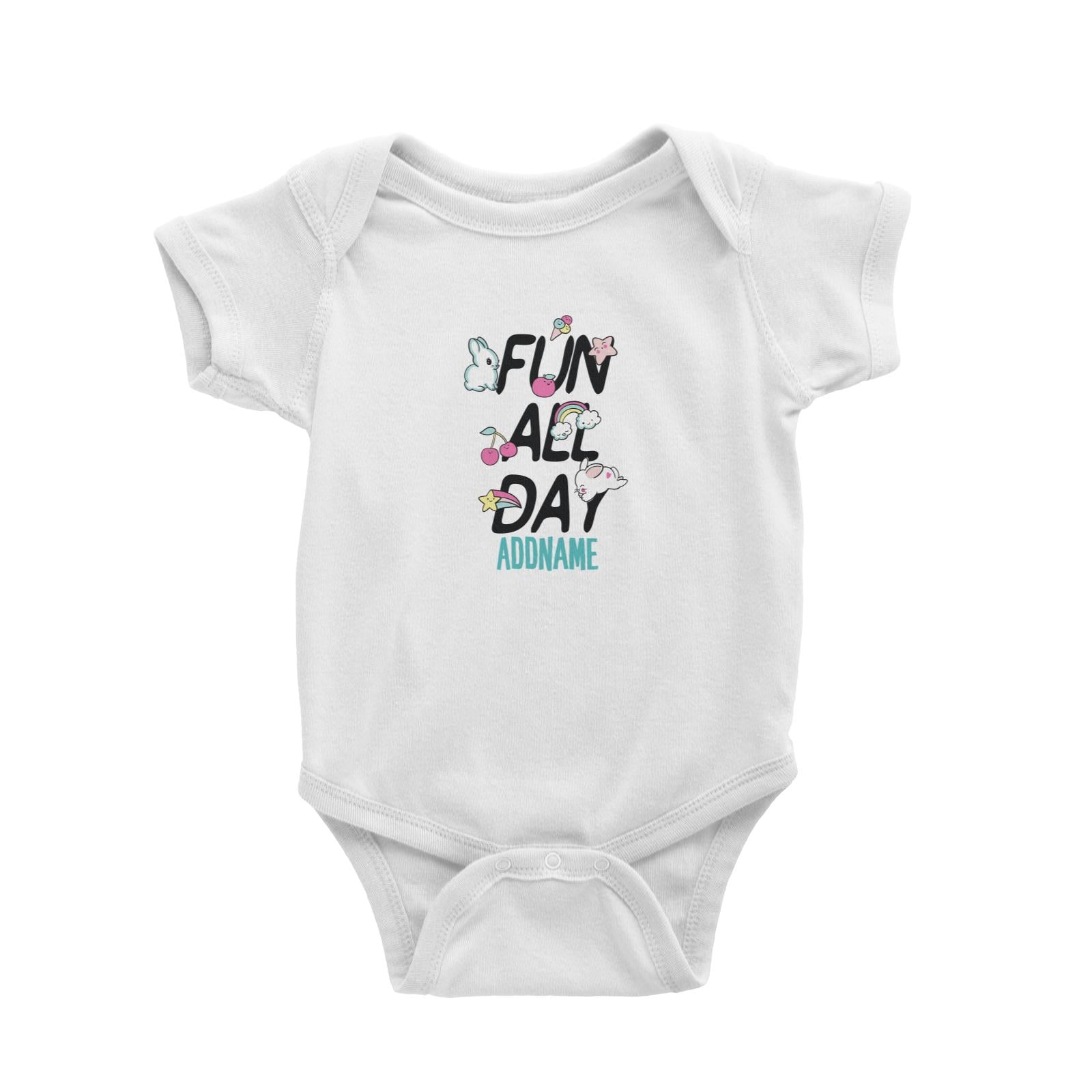 Cool Vibrant Series Fun All Day Addname Baby Romper [SALE]