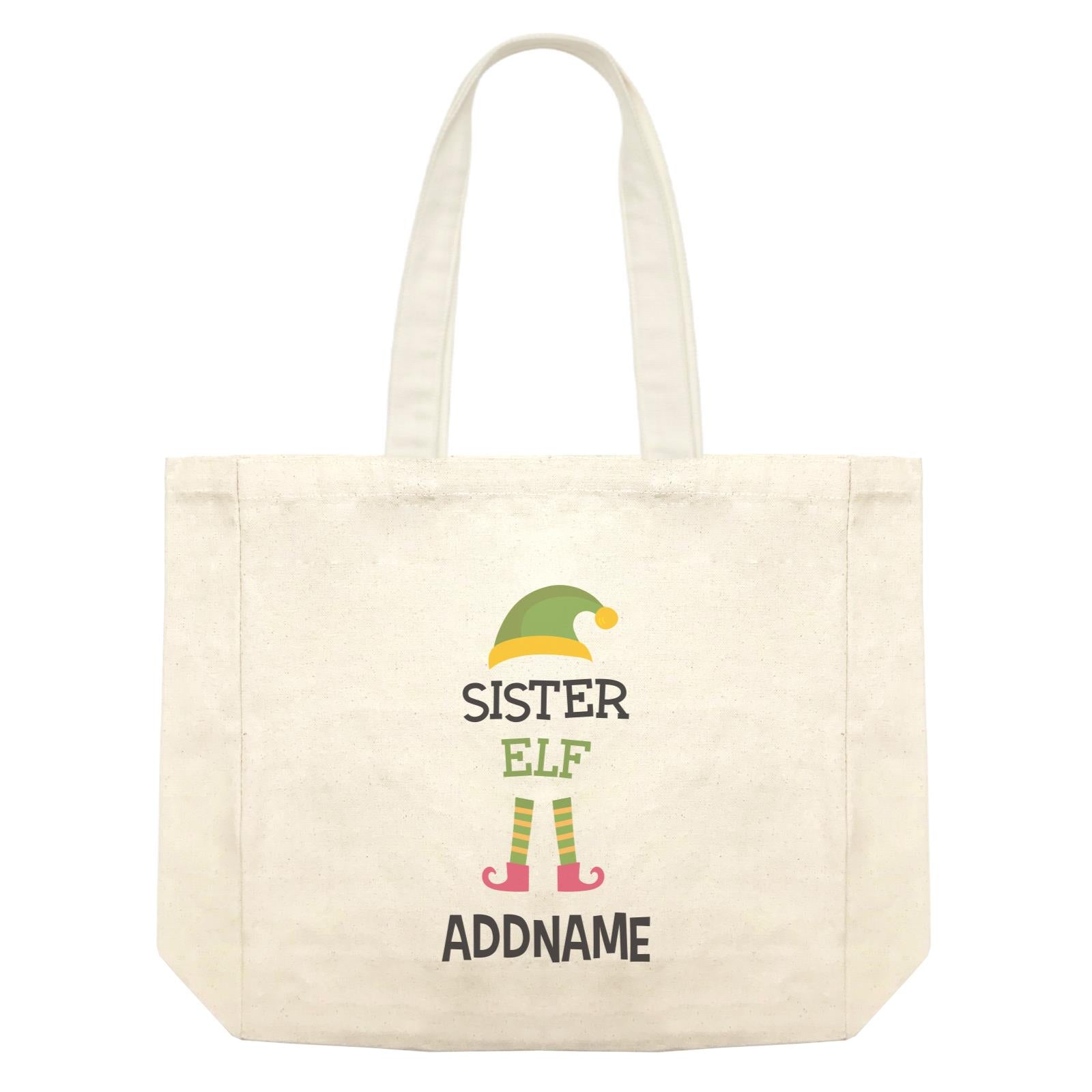 Christmas Series Sister Elf Shopping Bag