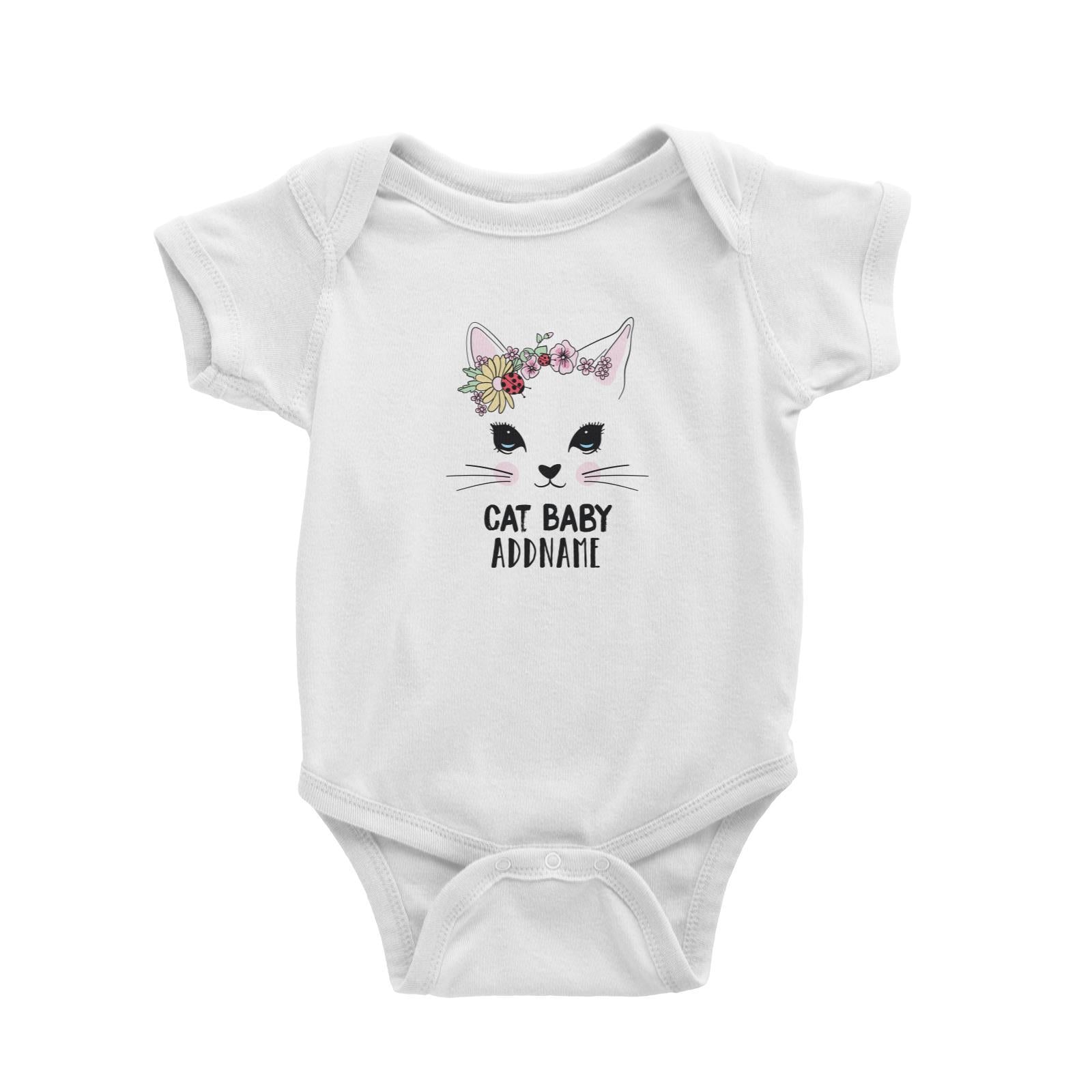 Cool Vibrant Series Cat Baby Addname Baby Romper