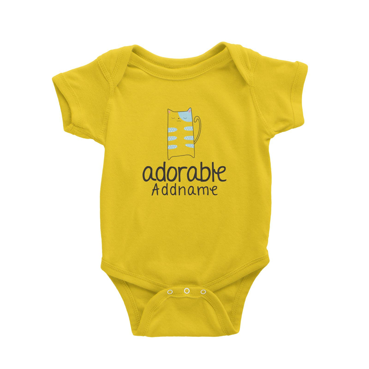 Cute Animals and Friends Series 2 Cat Adorable Addname Baby Romper