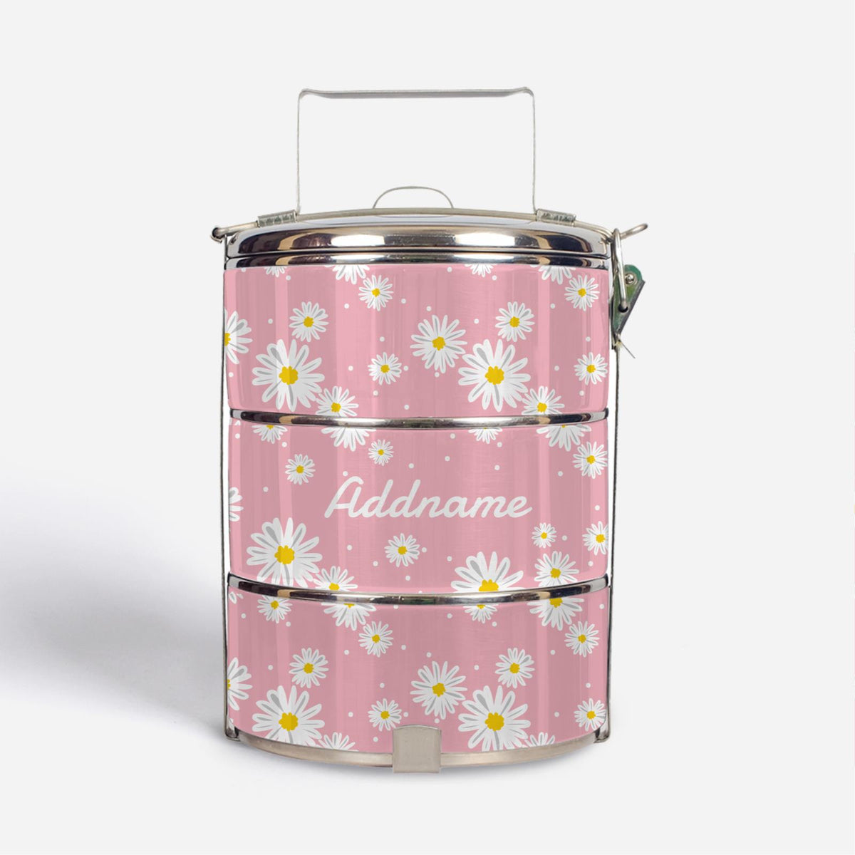 Daisy Series - Blush - Three-Tier Tiffin Carrier