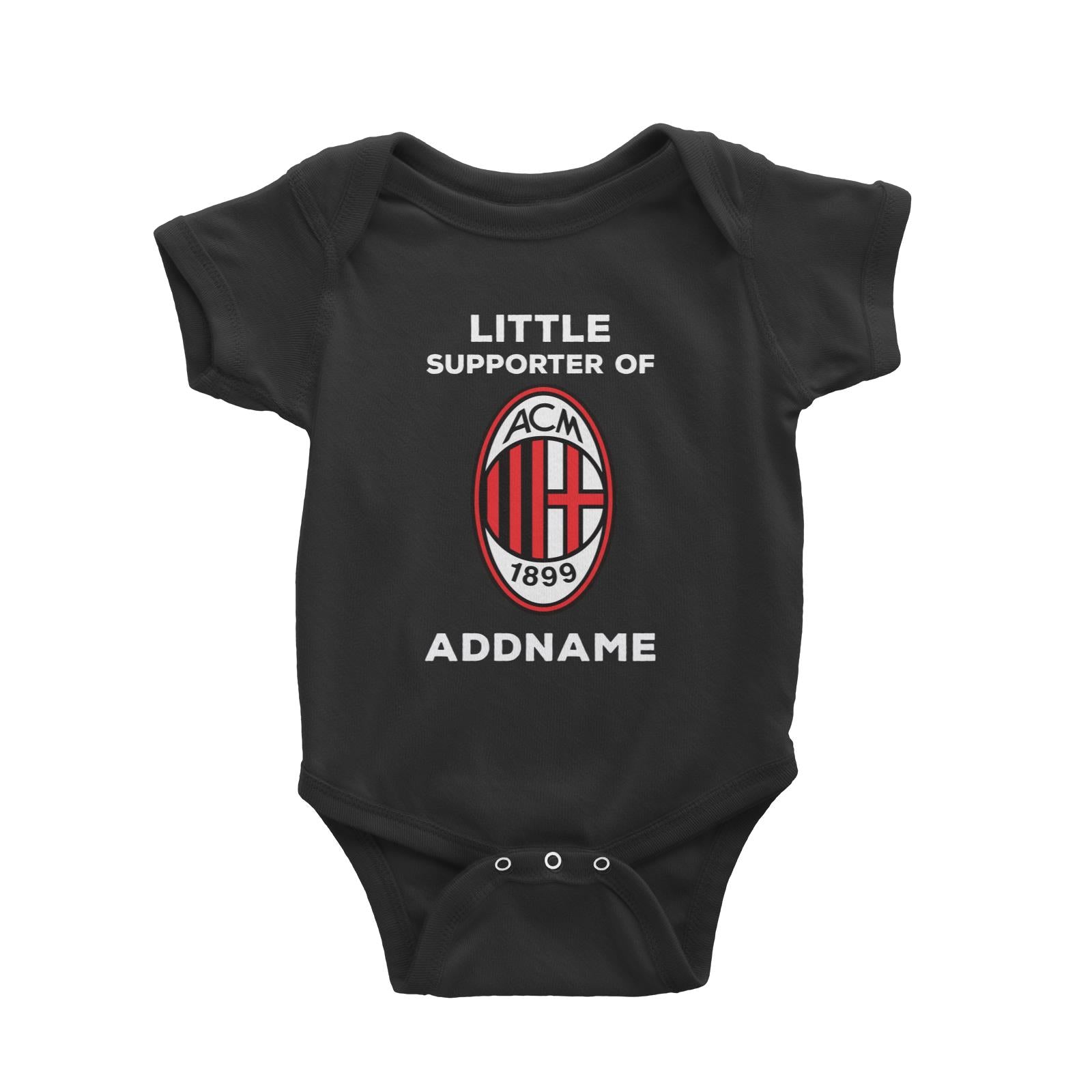 AC Milan Little Supporter Personalizable with Name Baby Romper