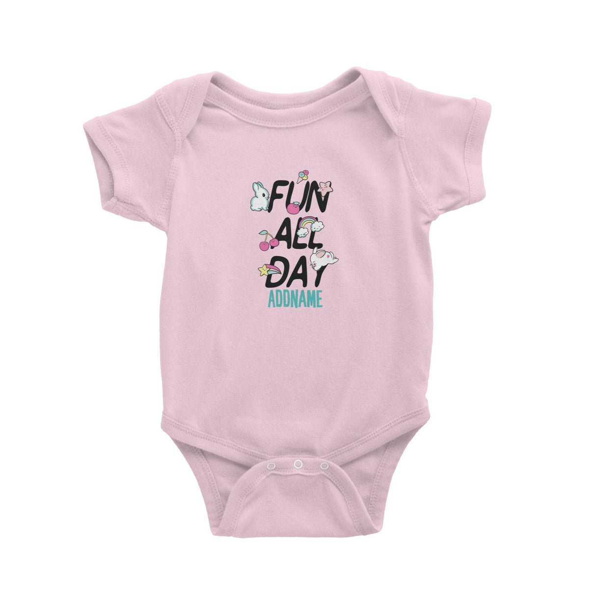 Cool Vibrant Series Fun All Day Addname Baby Romper