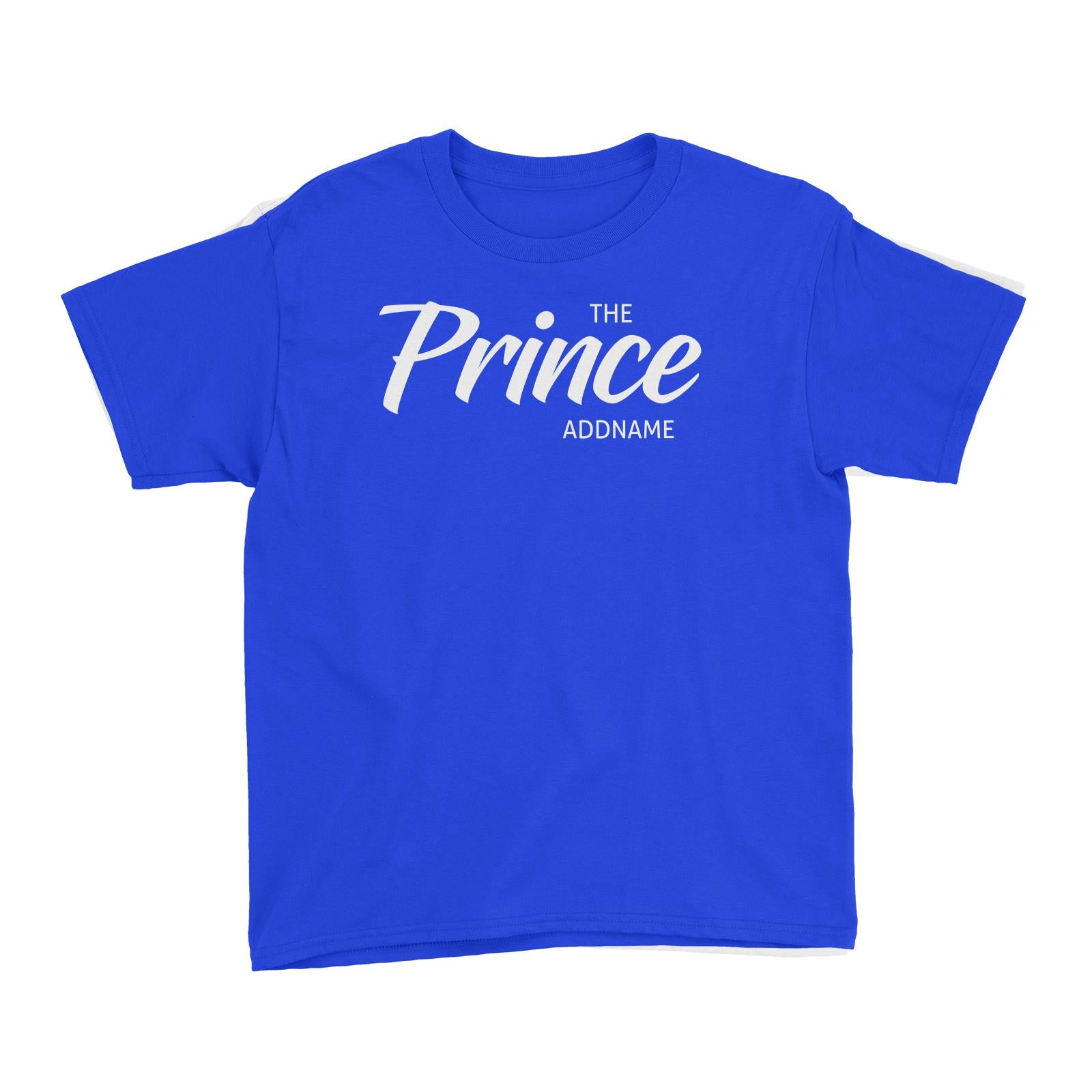 The Prince Addname Kid's T-Shirt Personalizable Designs Matching Family Royal Family Edition Royal Simple