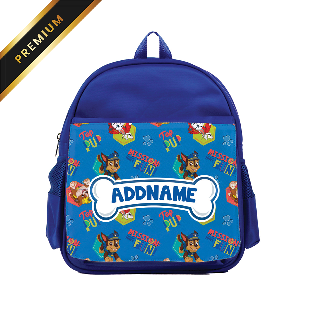 Paw Patrol - Mission : Have Fun! Personalized Chase School Bag