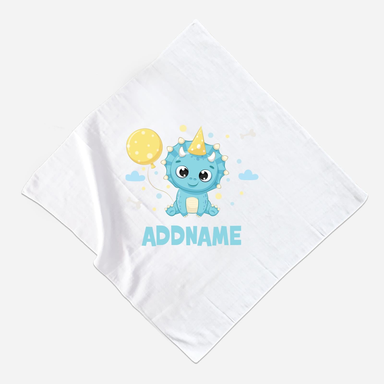 Dinosaur Muslin Square