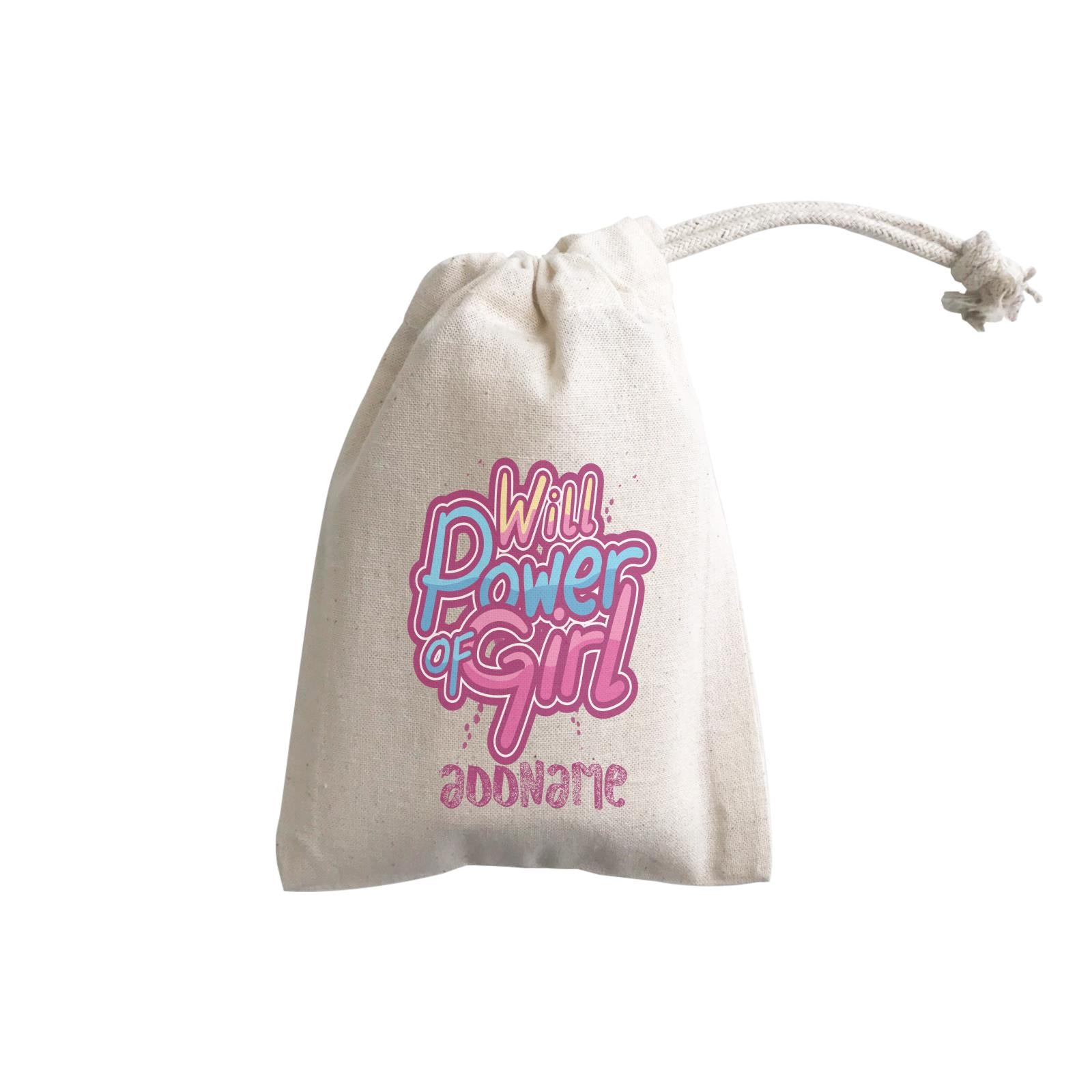 Cool Cute Words Will Power Of Girl Addname GP Gift Pouch